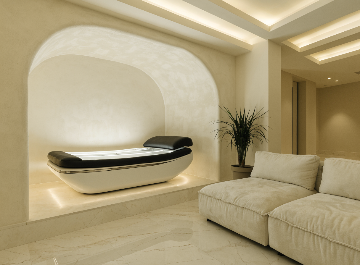 Solace Sunbed Lounge interior