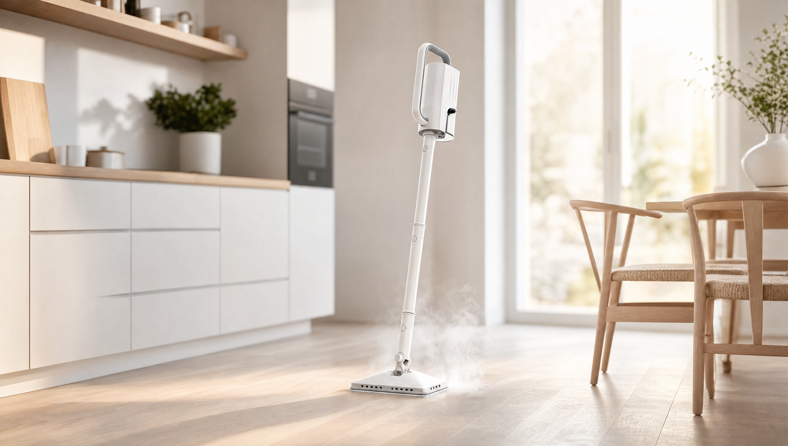 MALLIENA steam machine in a bright modern kitchen