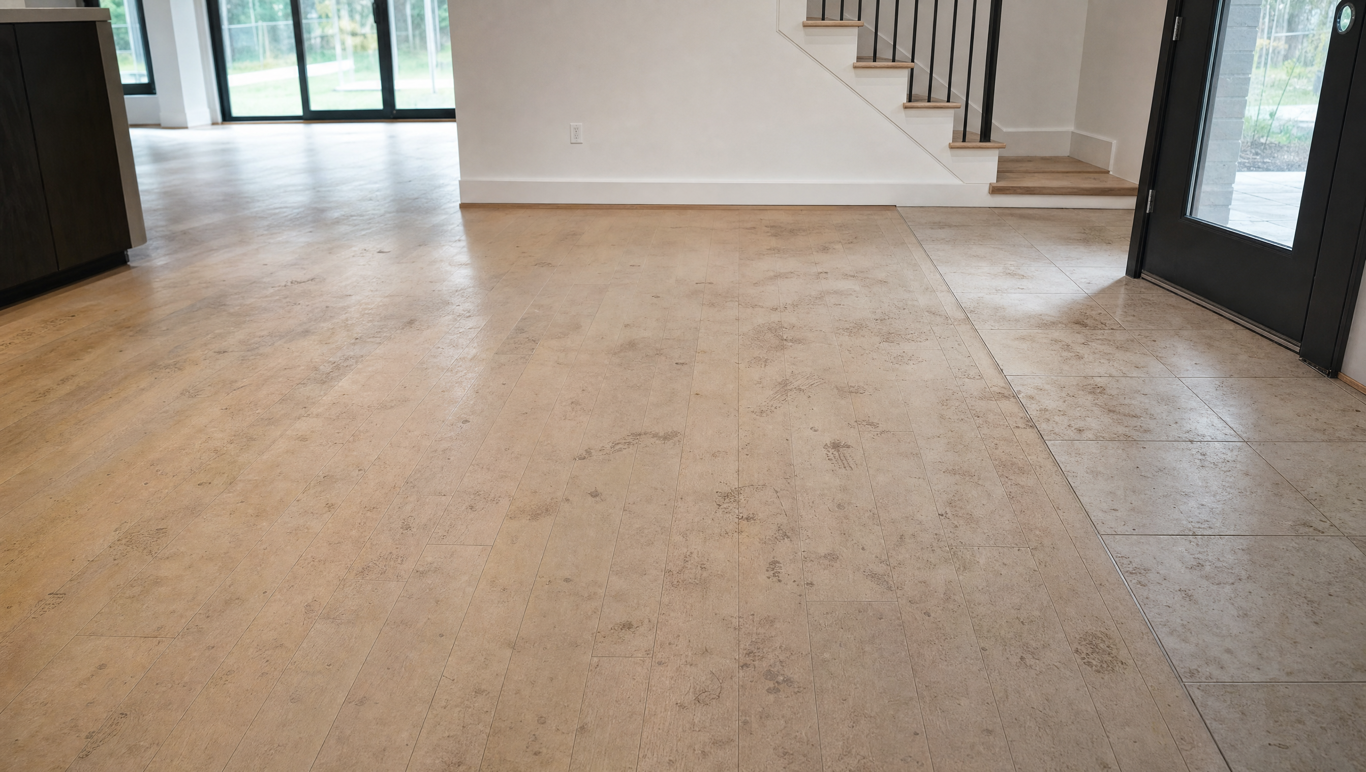 Dirty floor before MALLIENA