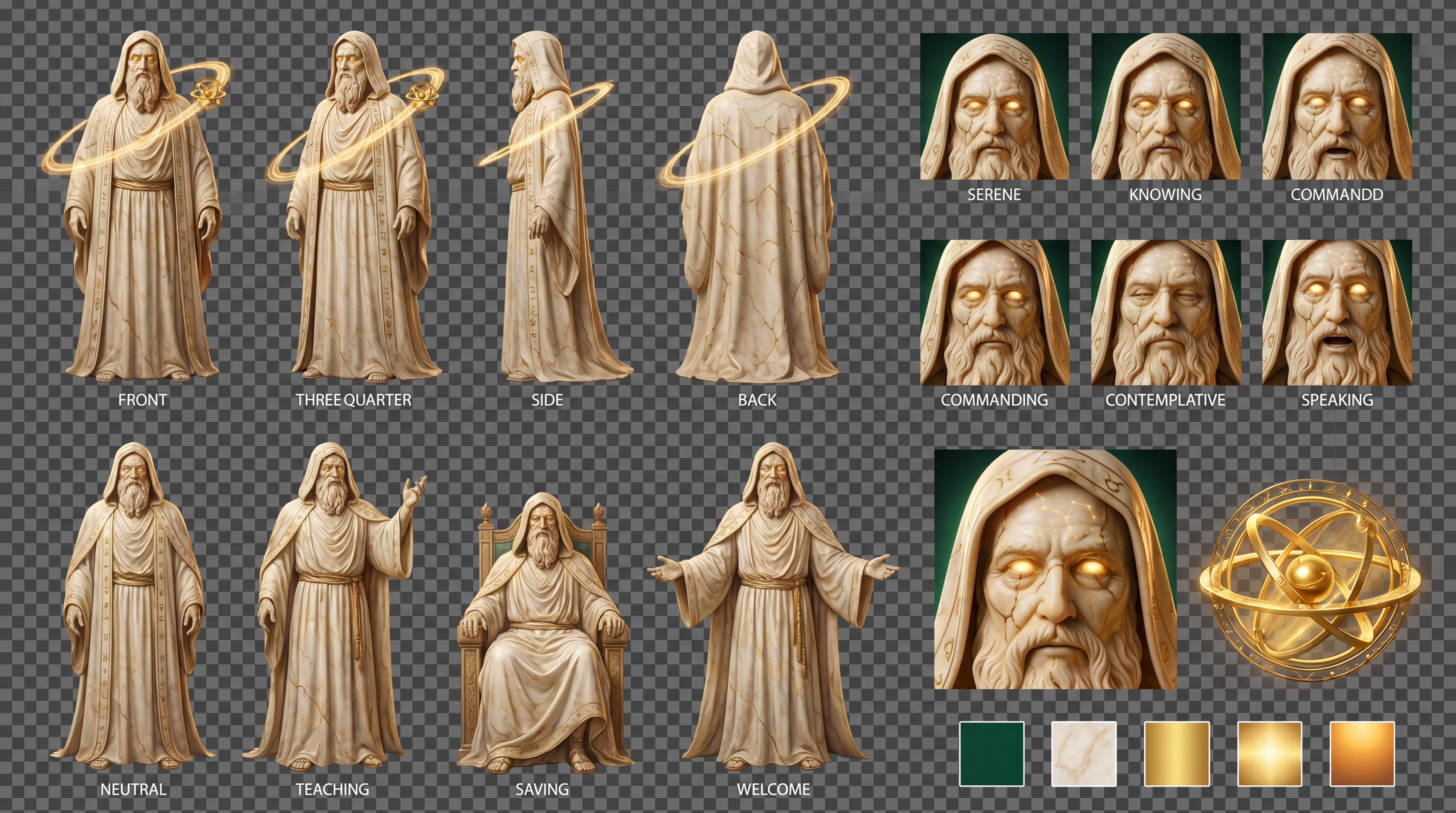 Atlas model sheet 1