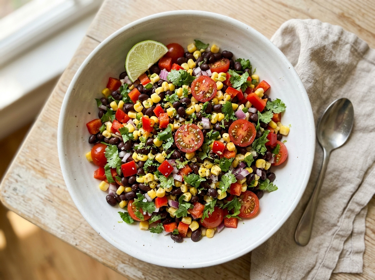 Rainbow Bean & Corn Salad