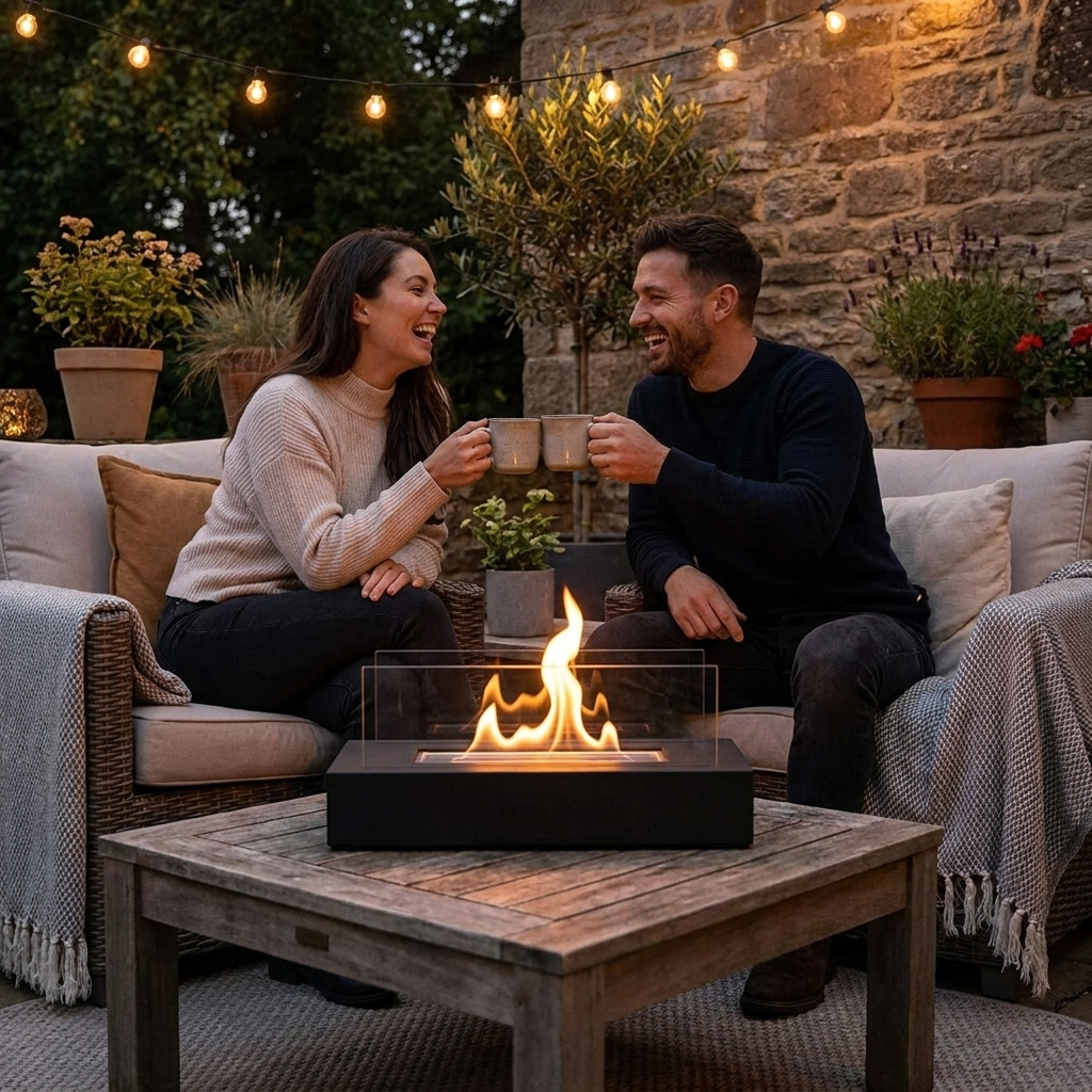 Bio-Ethanol Table Fireplace lifestyle
