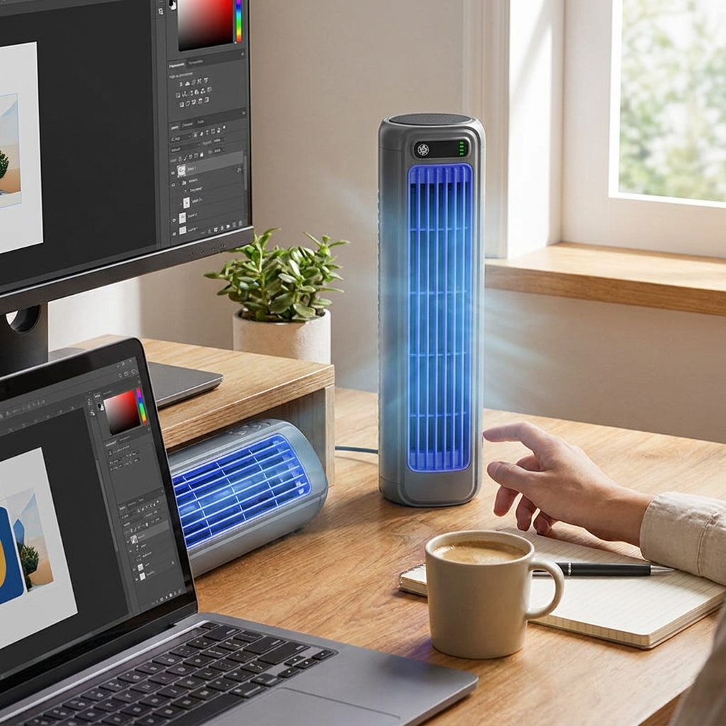 Wireless Air Cooler USB Rechargeable lifestyle