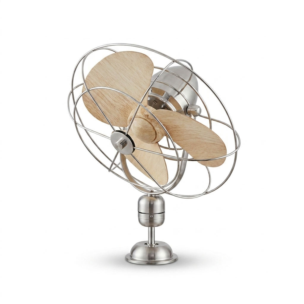 Wandventilator Vintage DC Motor Wit studio
