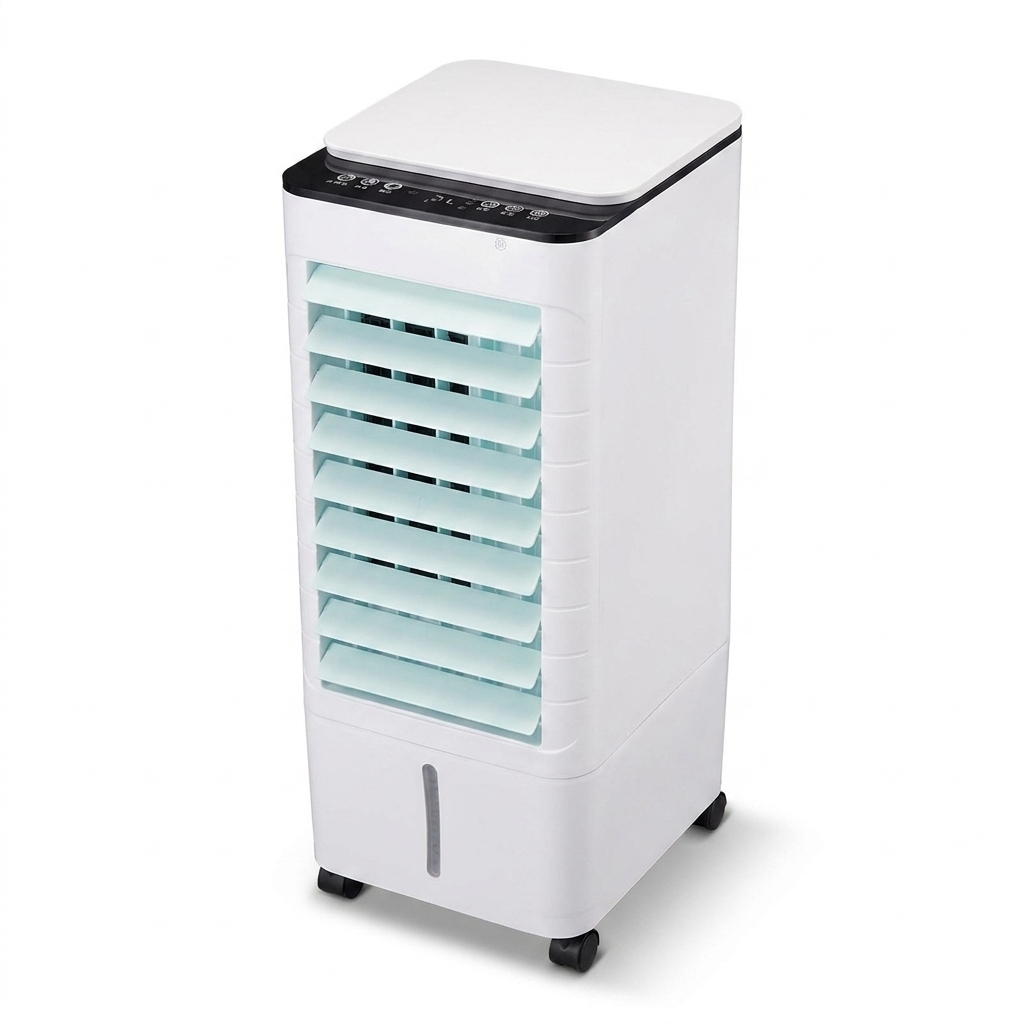 Airco Luchtkoeler Draagbaar 3-in-1 Zonder Slang Wit Oscillatie Timer Slaapkamer Woonkamer Kantoor Luchtbevochtiger Luchtzuivering Filter studio