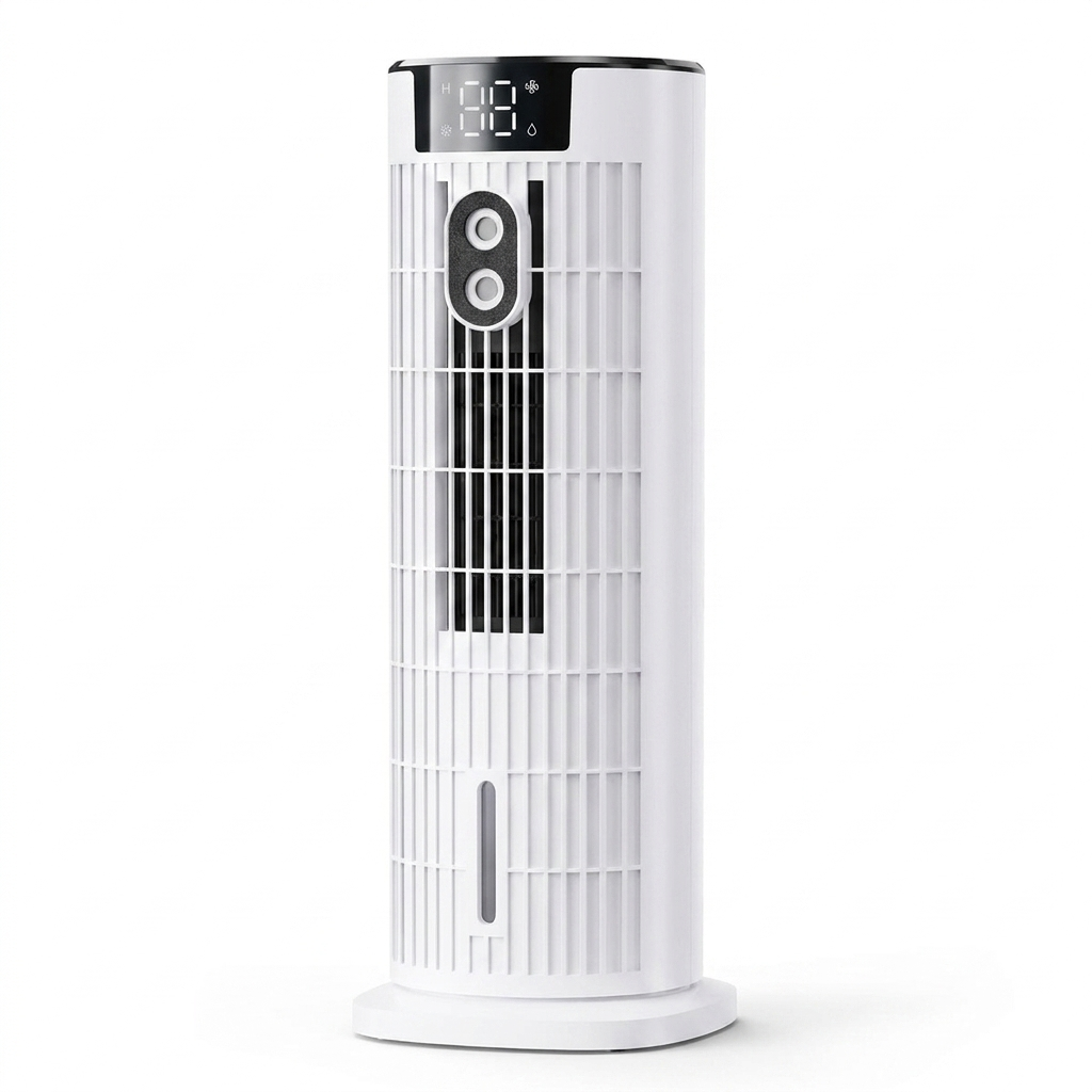 4-in-1 Mobile Air Cooler with Remote Control Timer and Evaporative Cooling for Room Office | Sansoti studio