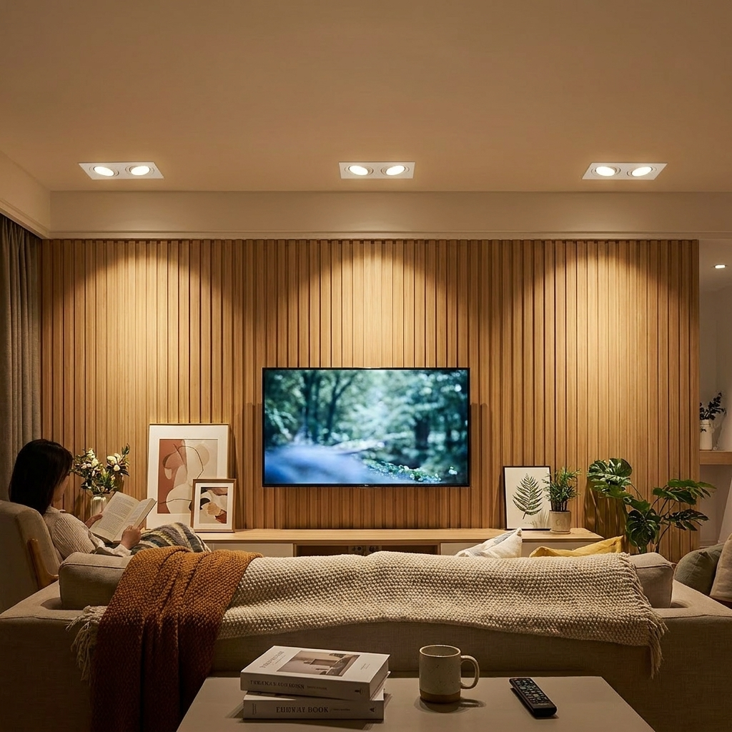 Inbouwspot Dubbel LED Aluminium Wit 24W Plafond Woonkamer Keuken Winkel Verstelbaar Downlight Inbouw Armatuur Modern | Sansoti lifestyle
