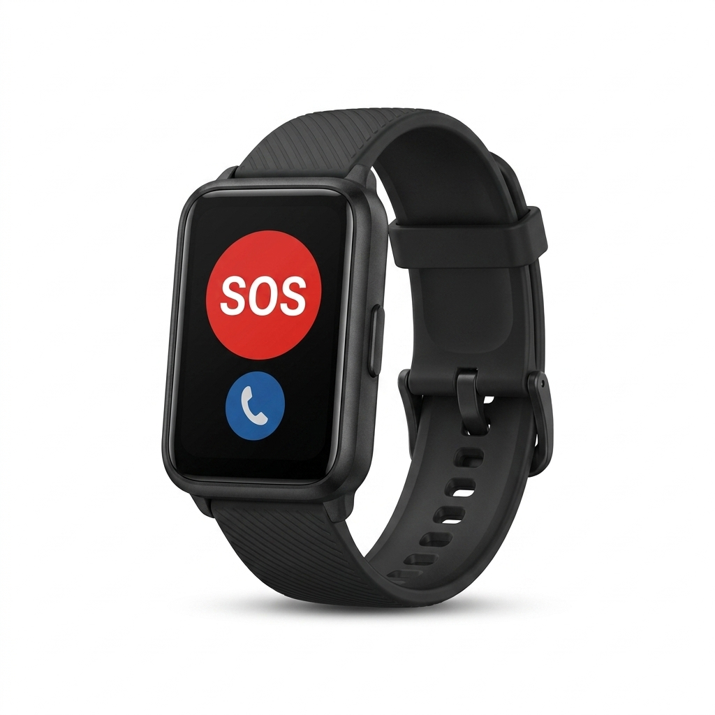 Smartwatch Senioren met Valdetectie SOS GPS 4G IP67 Waterdicht Medicijnherinnering Veiligheidszone Alarmering Hartslagmeting Bewegingstracking Ouderenhorloge Hulp | Sansoti studio