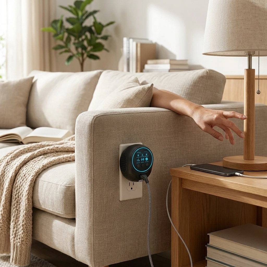 Ultrasoon Insectenwerende Plug-in voor Thuis – Effectief tegen Muggen, Wespen en Vliegen – 4 Luidsprekers 297m² Bereik – Veilig Chemivrij Apparaat voor Woonkamer en Terras | Sansoti lifestyle