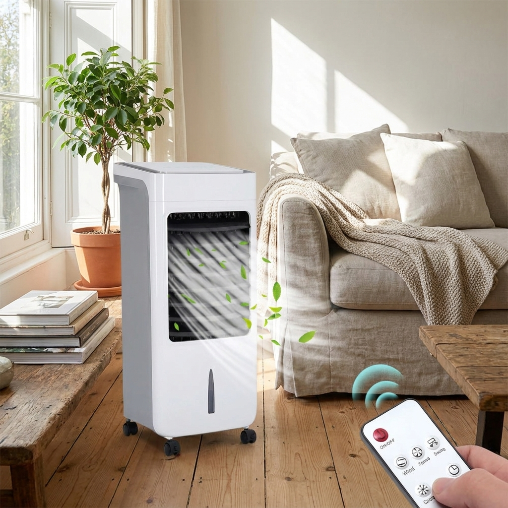 Portable Windowless Air Cooler with Remote Control – 3-in-1 Air Cooler, Fan, and Humidifier for Home and Office lifestyle