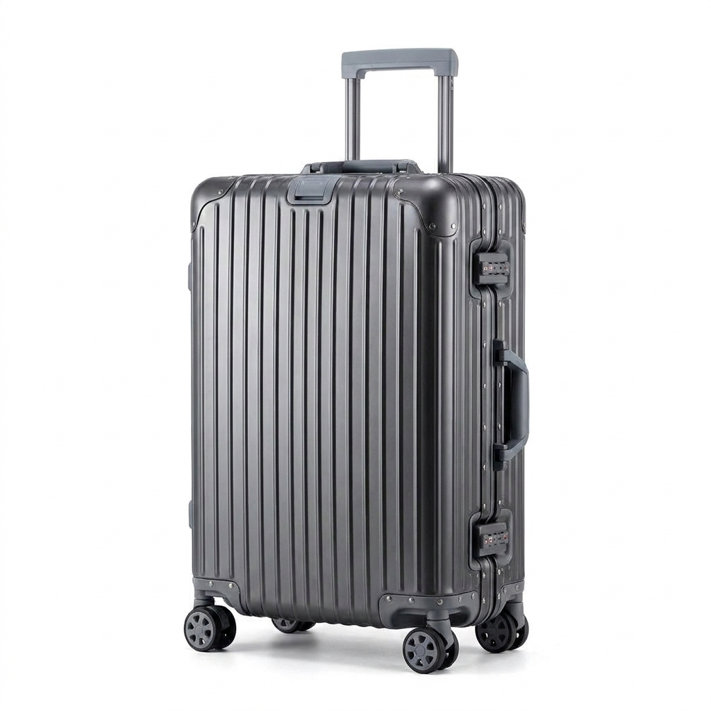 Valise de voyage Aluminium-Magnésium Roulettes 360° Serrure TSA Cabine & Soute 52-120L studio
