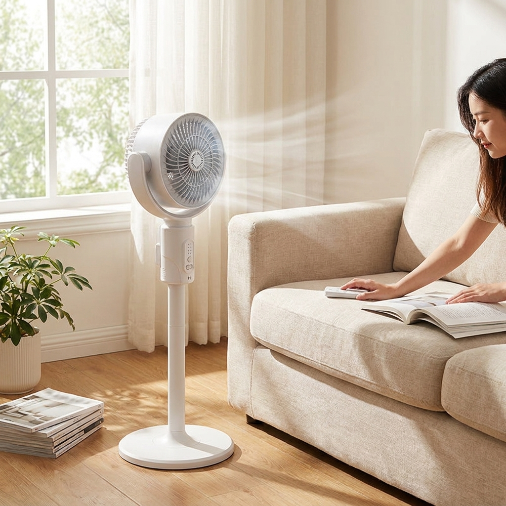 USB Standventilator met Hoogteverstelling en Afstandsbediening lifestyle