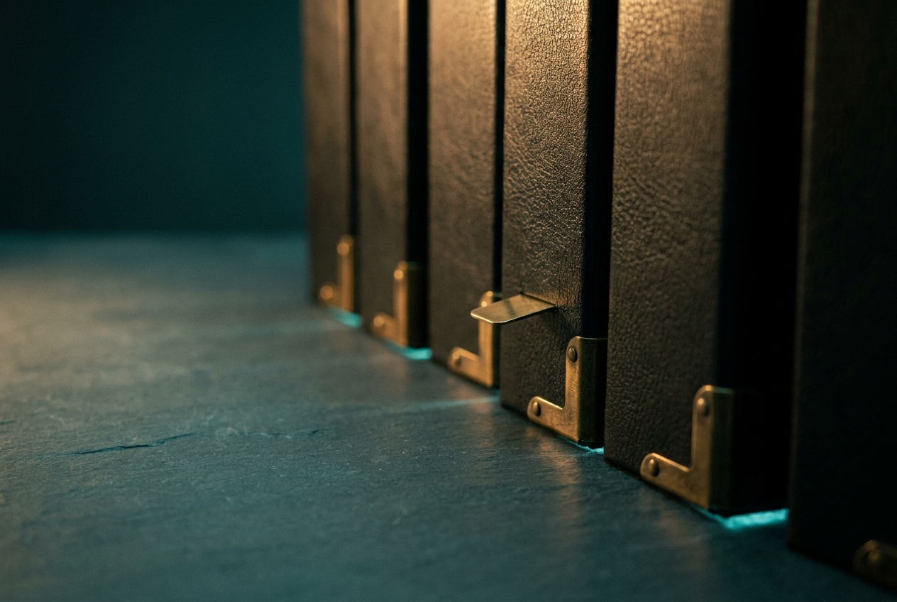 Archival compliance binders with brass fittings