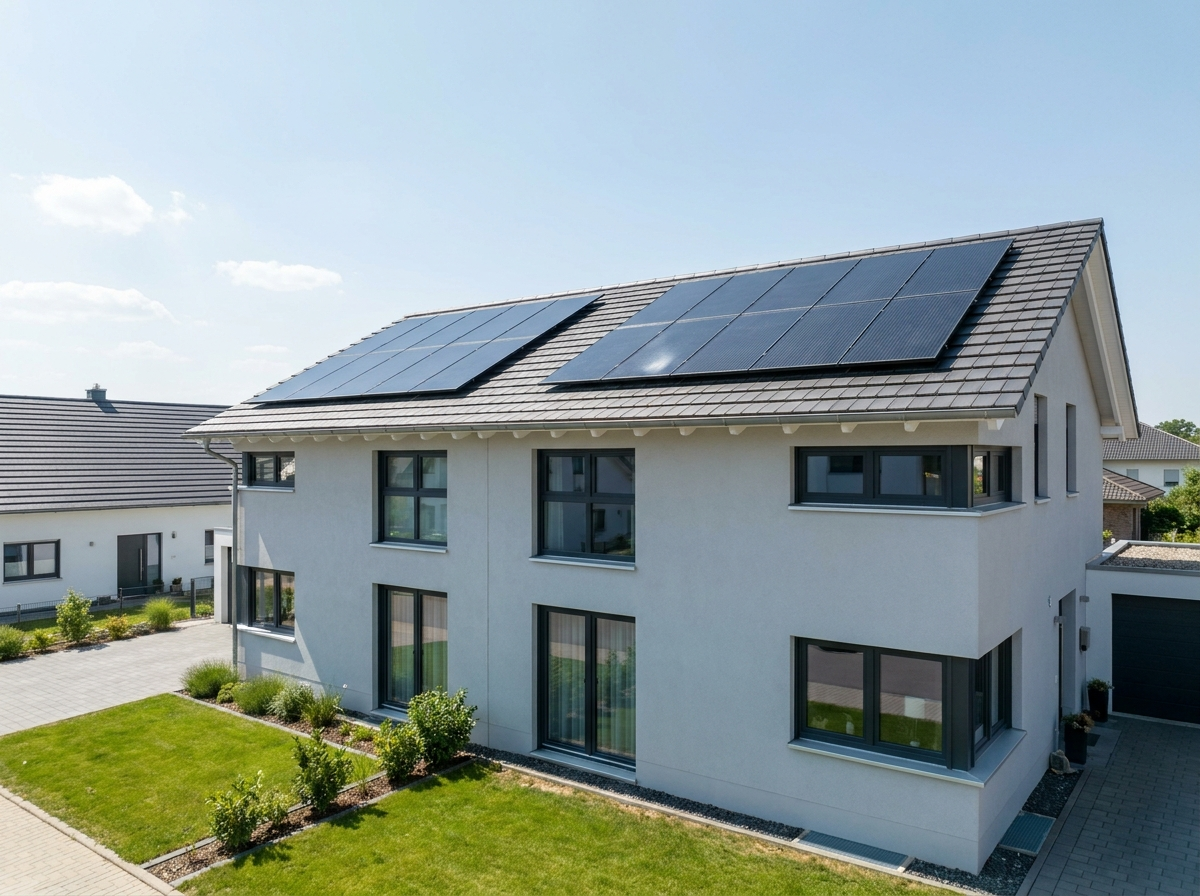 Vivienda con kit solar de día