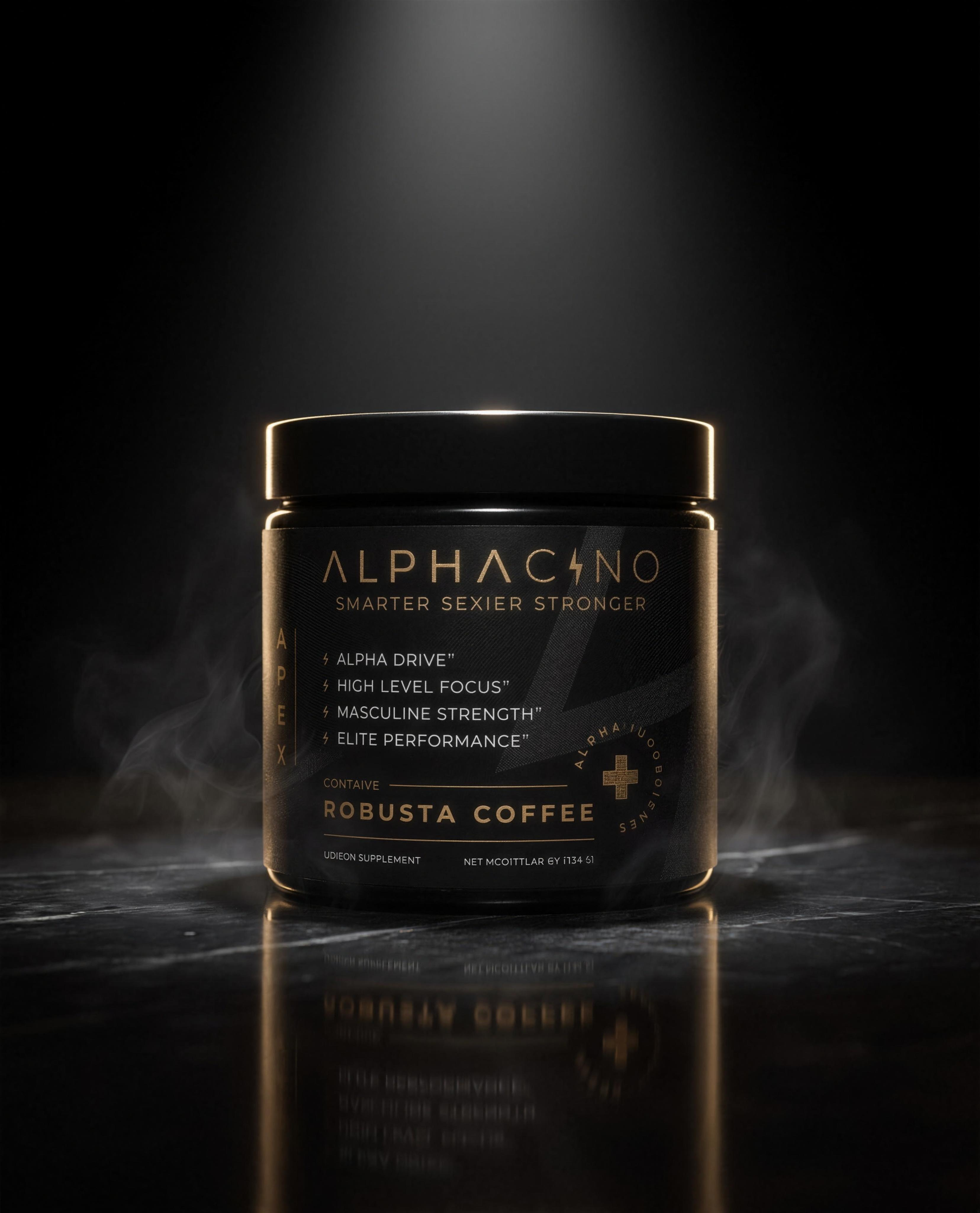 Best mushroom coffee for men - Alphacino premium jar