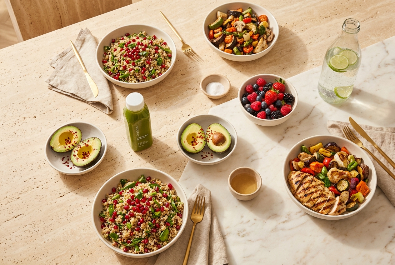 Where can you find healthy food in Dubai?