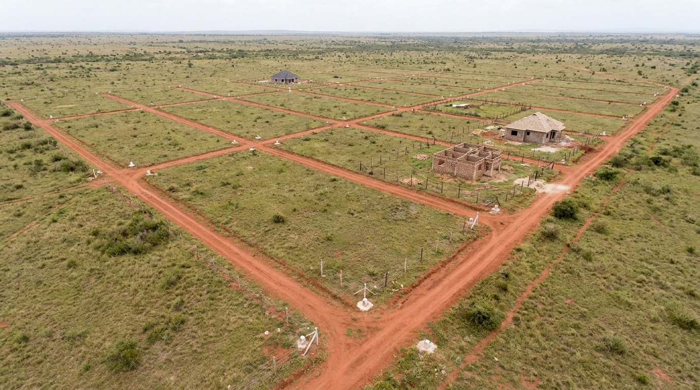 Plots in the Safaricom Scheme area of Kitengela