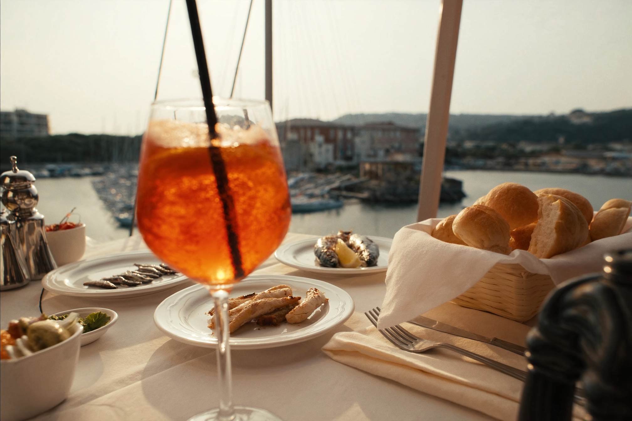 Aperitivo vista porto