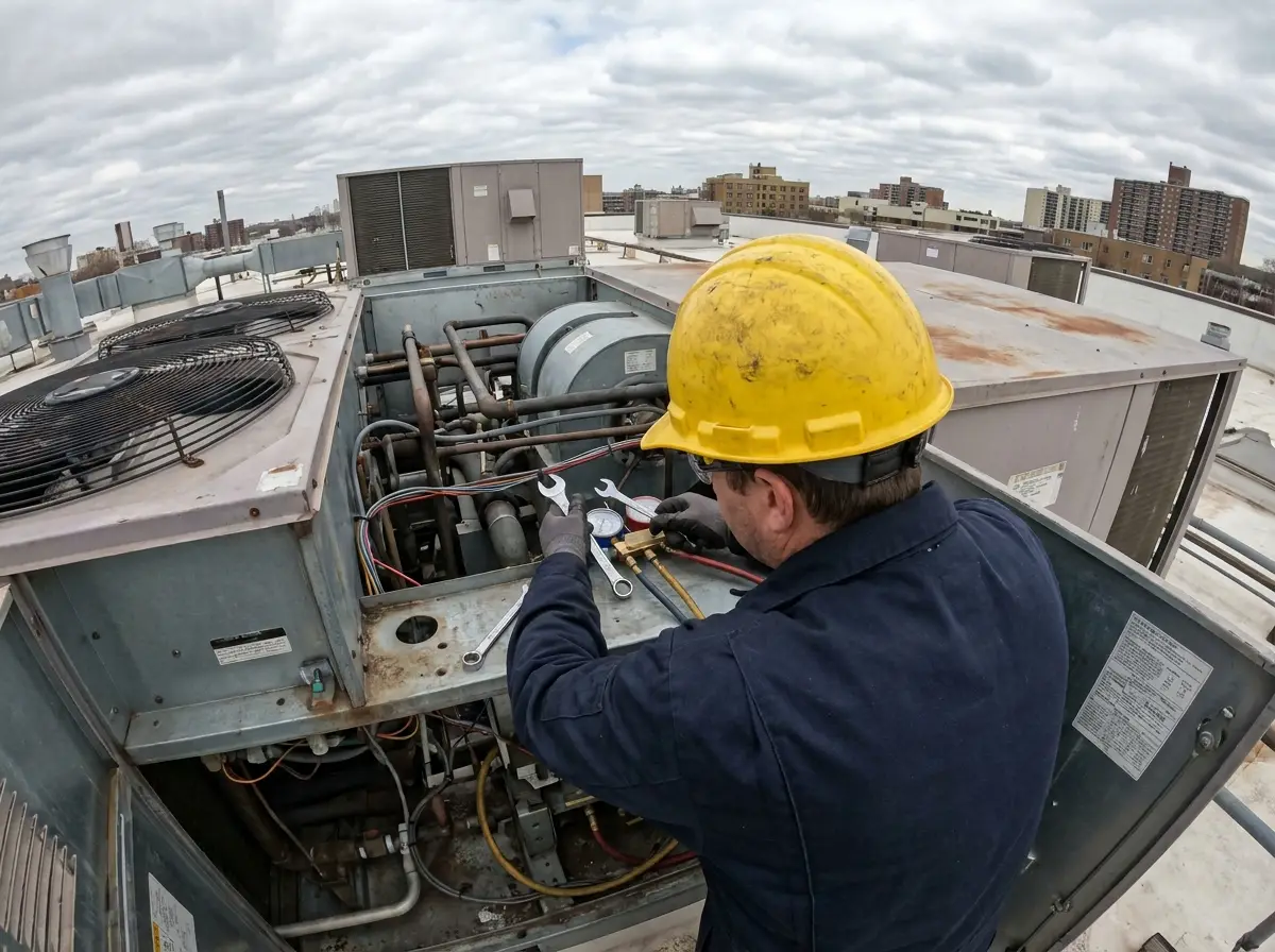Mantenimiento de ventilación industrial (HVAC)