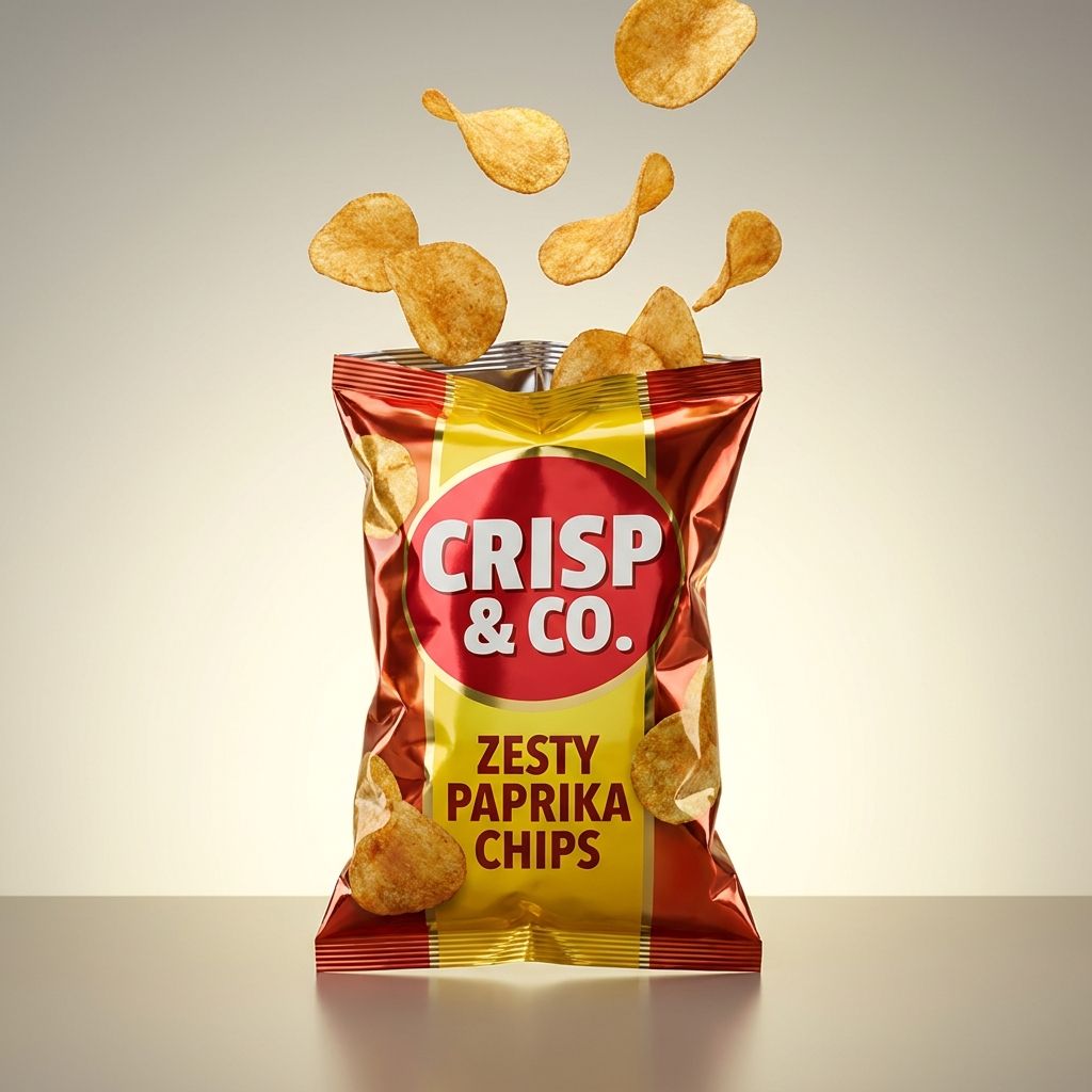 Potato chip snack bag