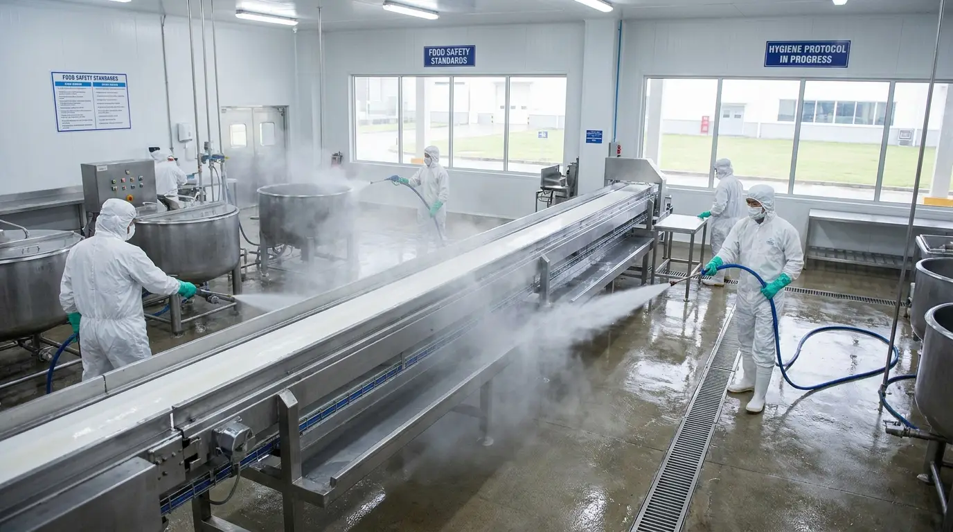 Industriële reiniging food factory