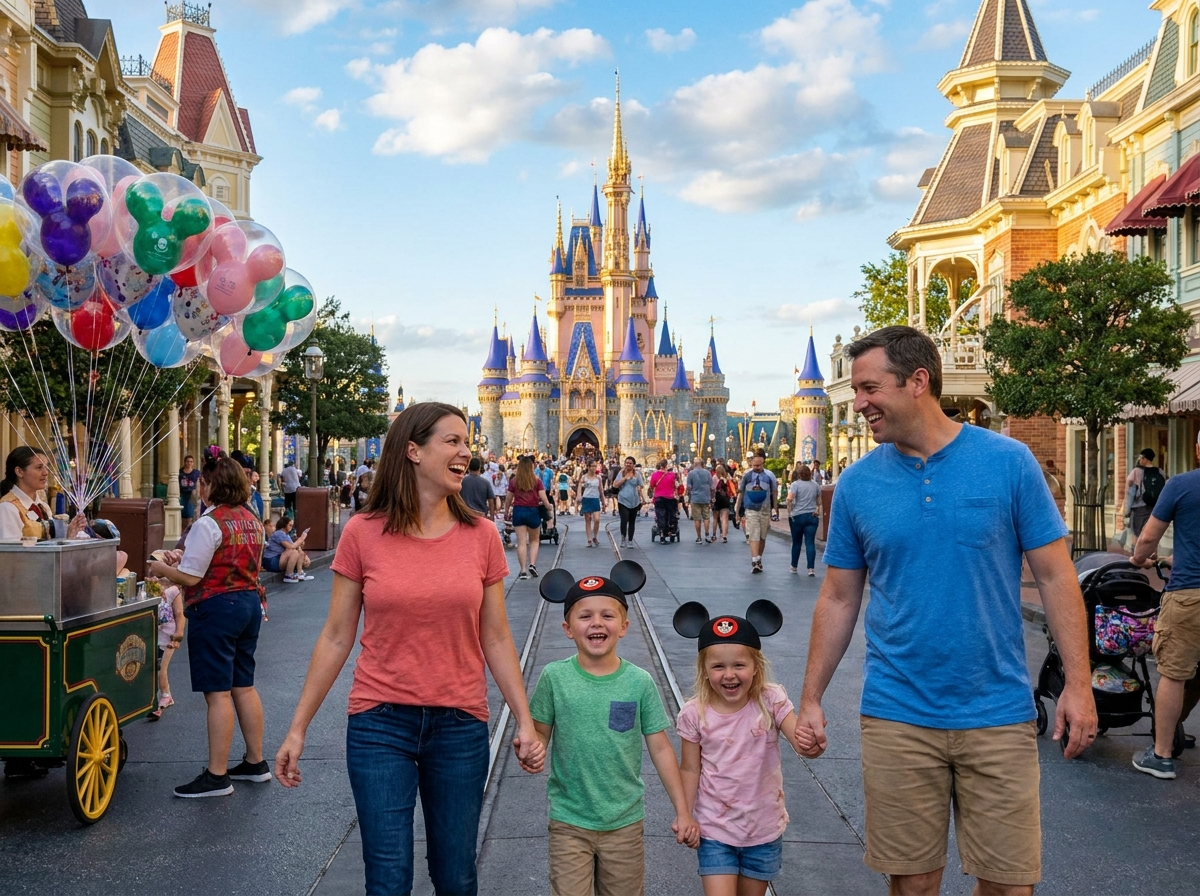 Family at Walt Disney World Magic Kingdom