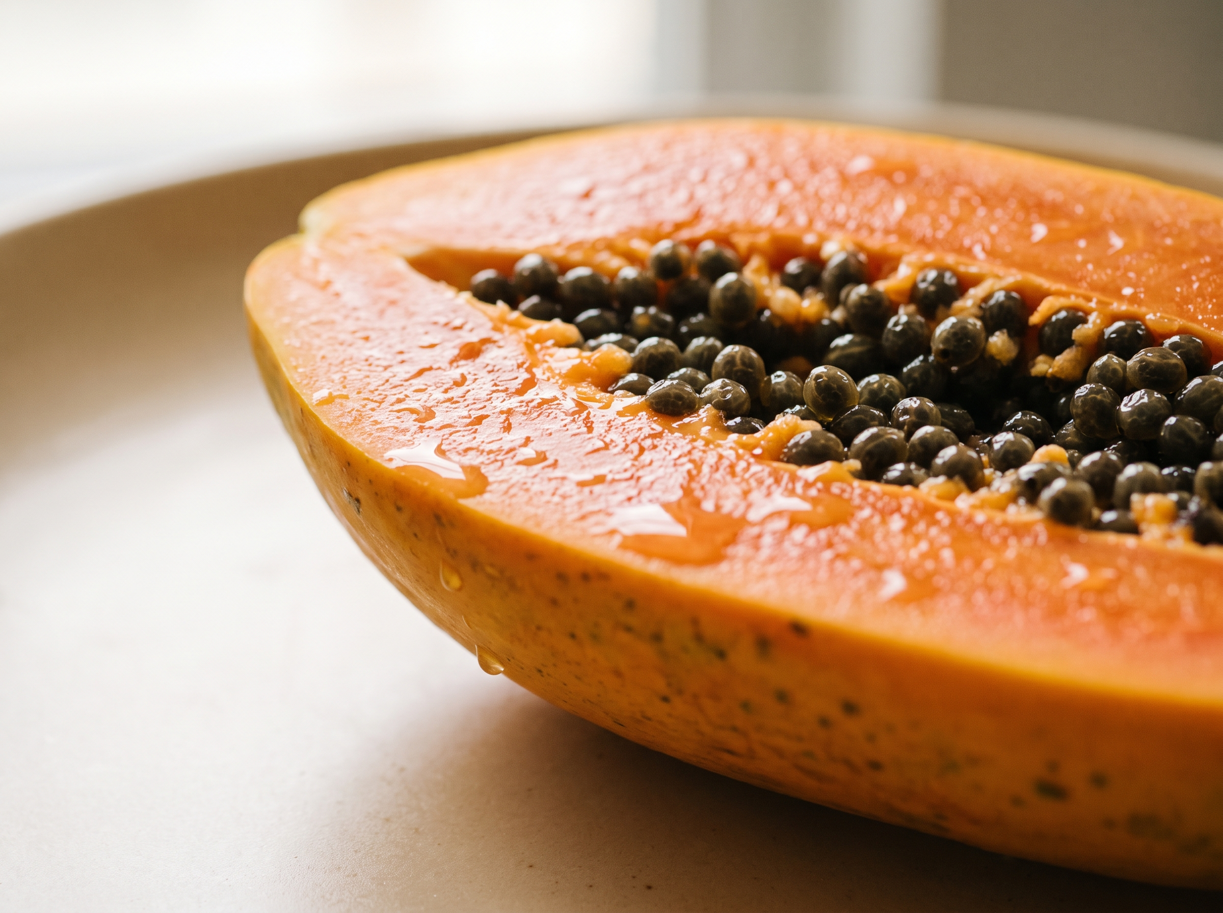 Papaya, source of papain