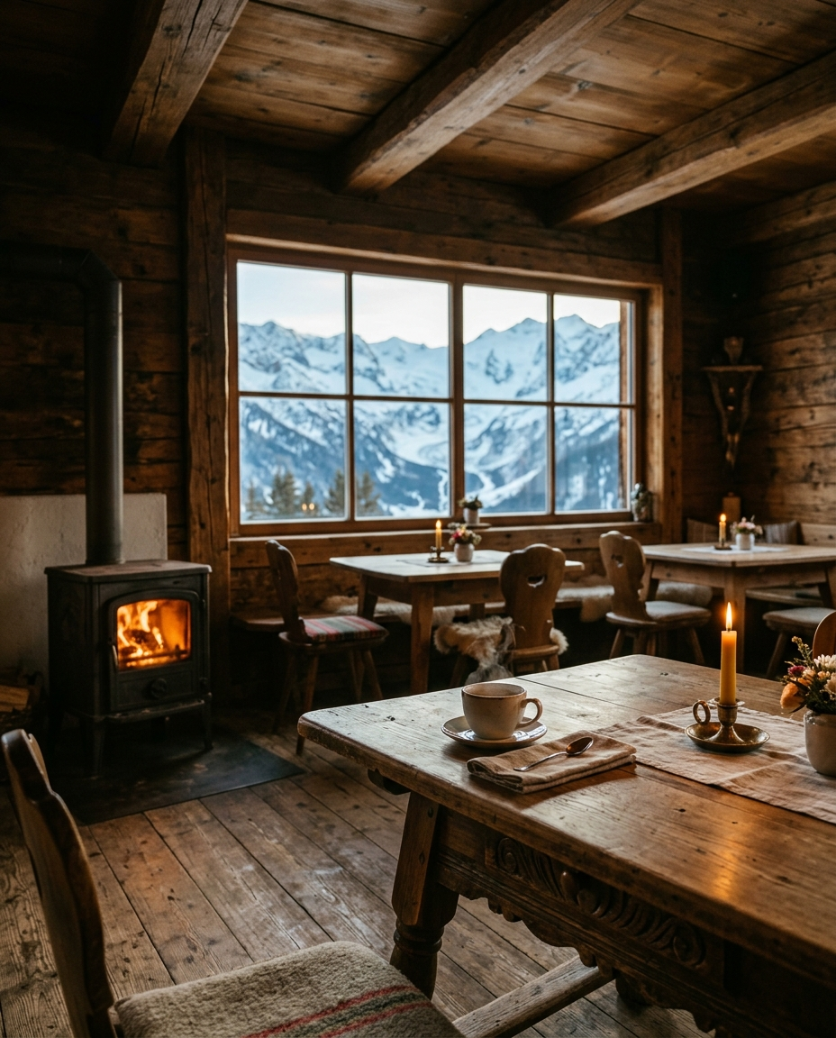 Ferwall Stube mit Panoramafenster