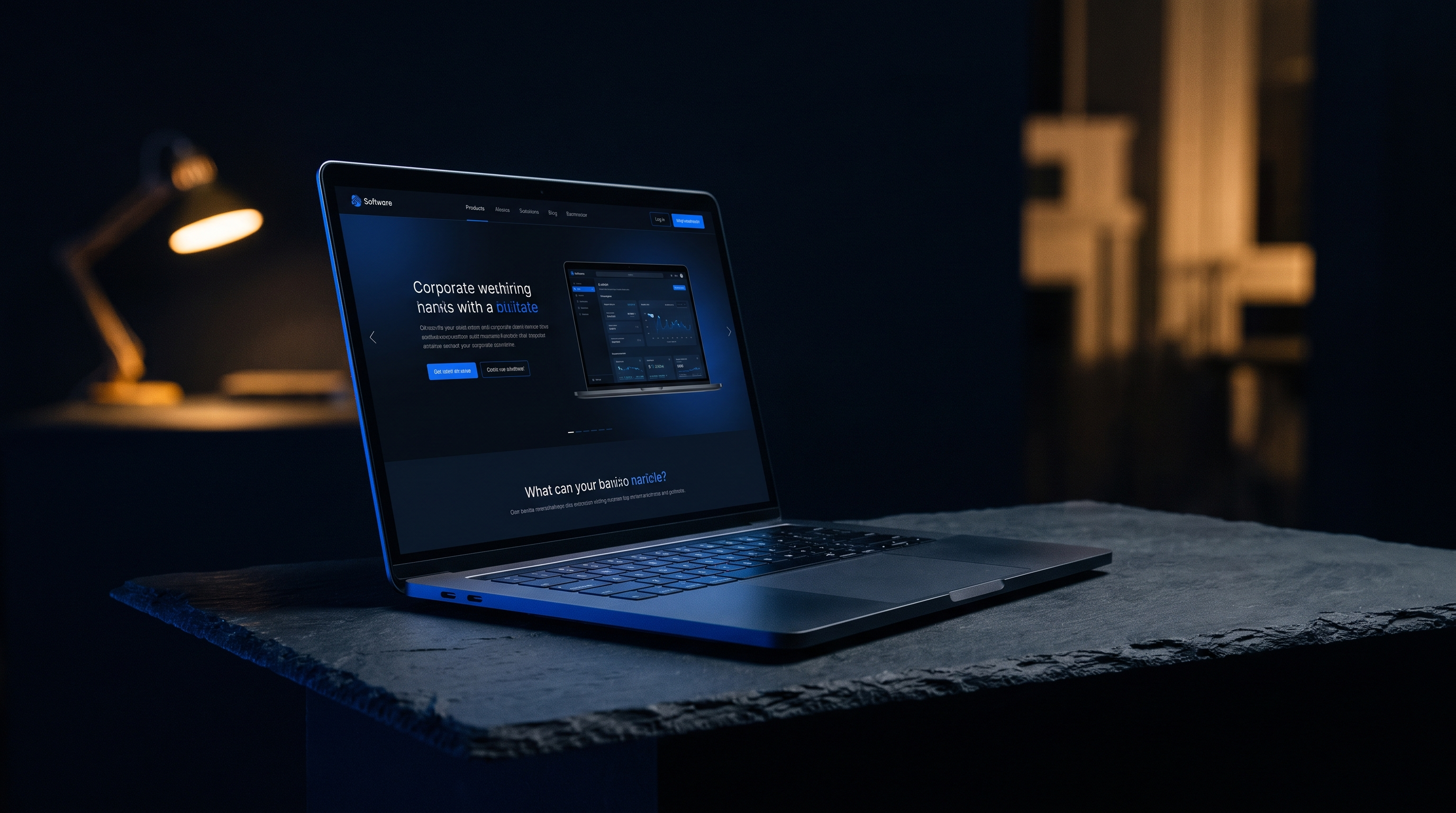 Website development London — premium dark-mode website design by Fintel Labs digital agency