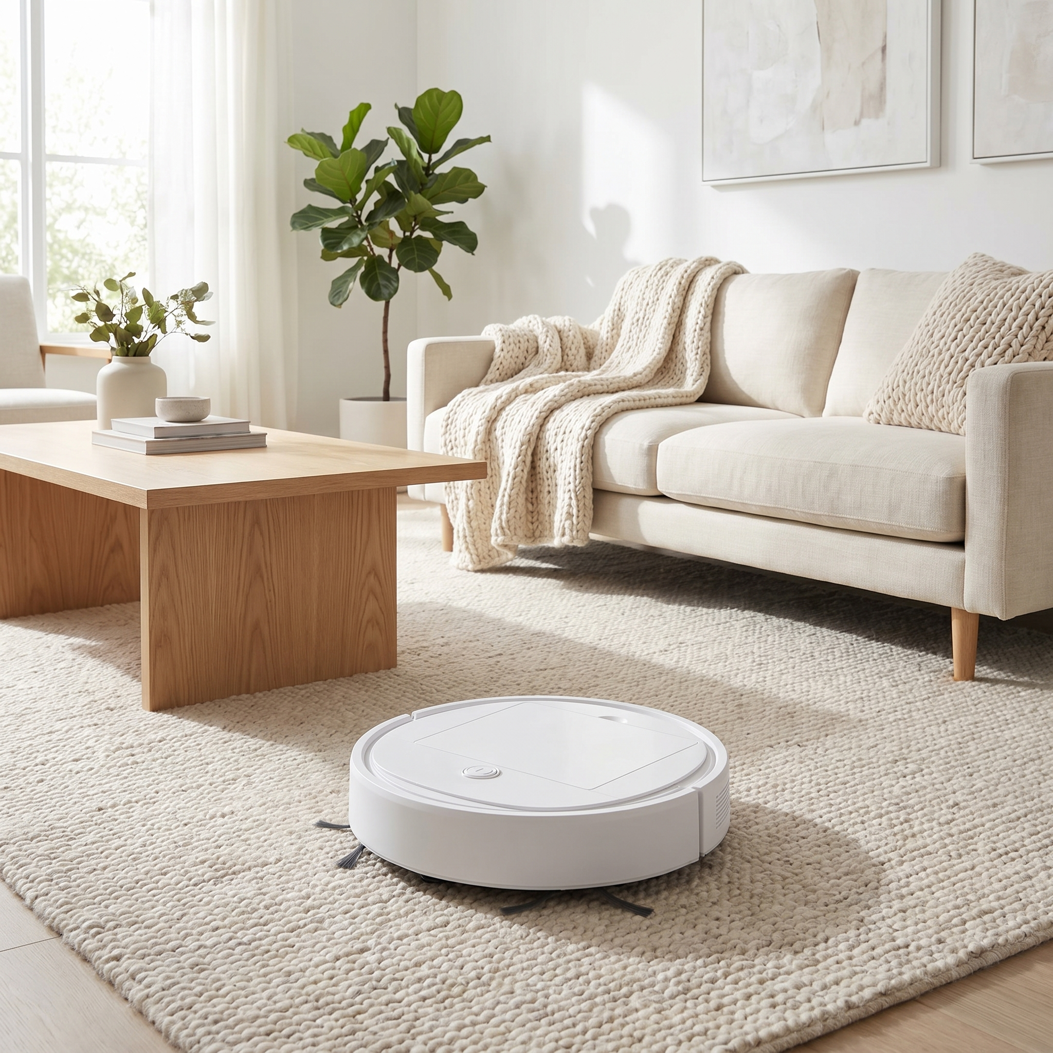 Sweepn Robot u modernoj dnevnoj sobi