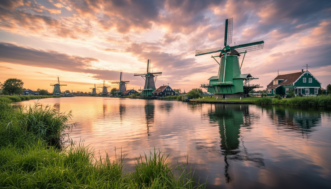 De Kat paint windmill Zaanse Schans