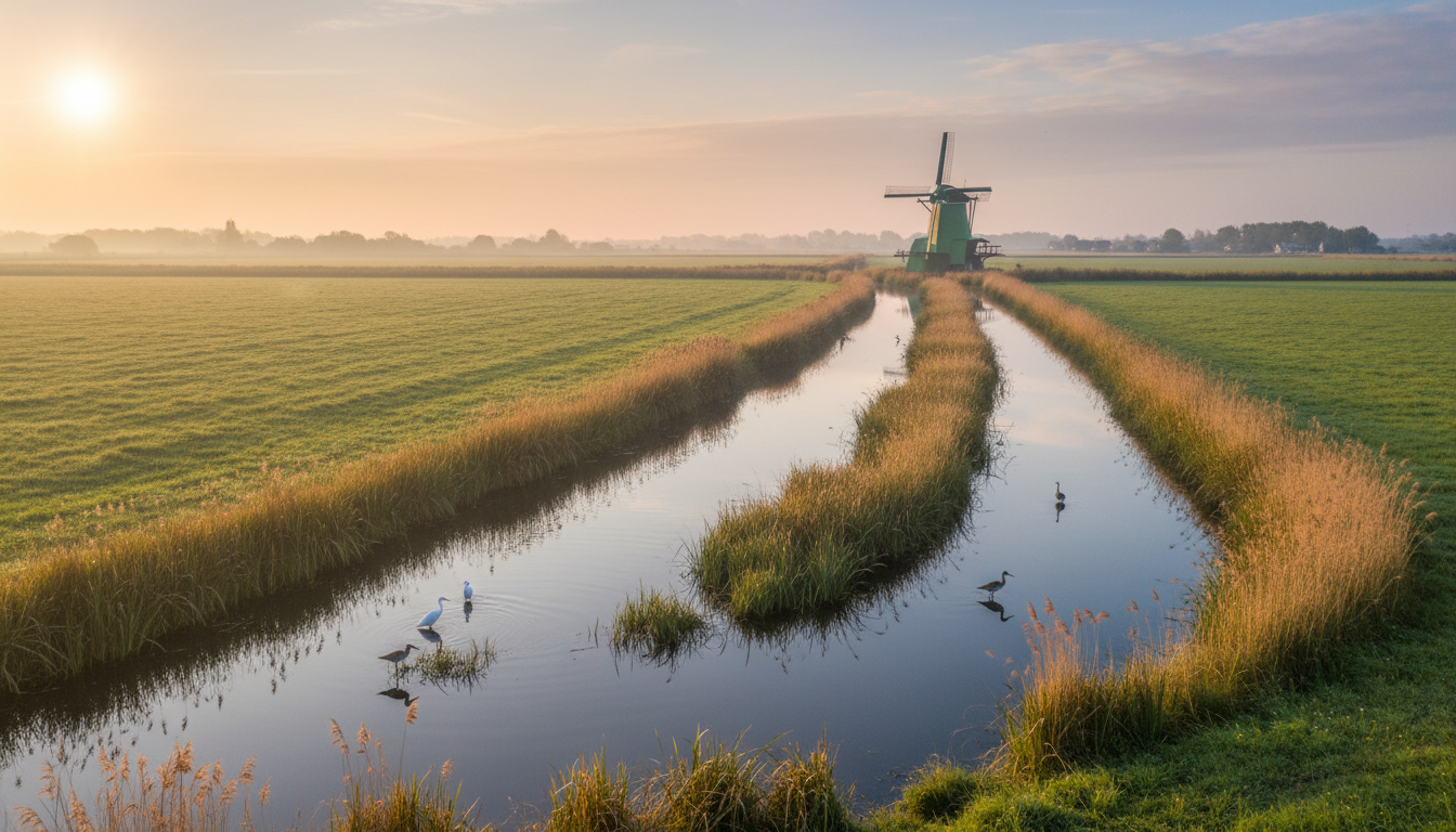 Westzaan polder landscape