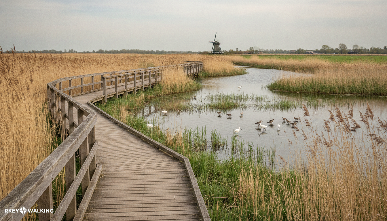 Polder cycling route