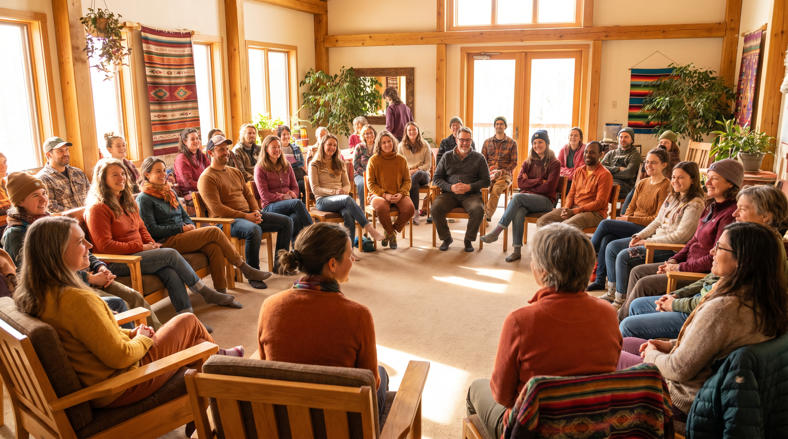 Community circle in a cultural hub