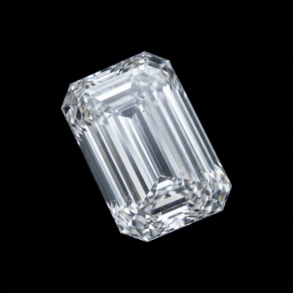 Emerald-cut diamond — handmade fine jewellery at The Diamond Harbour, Marmaris