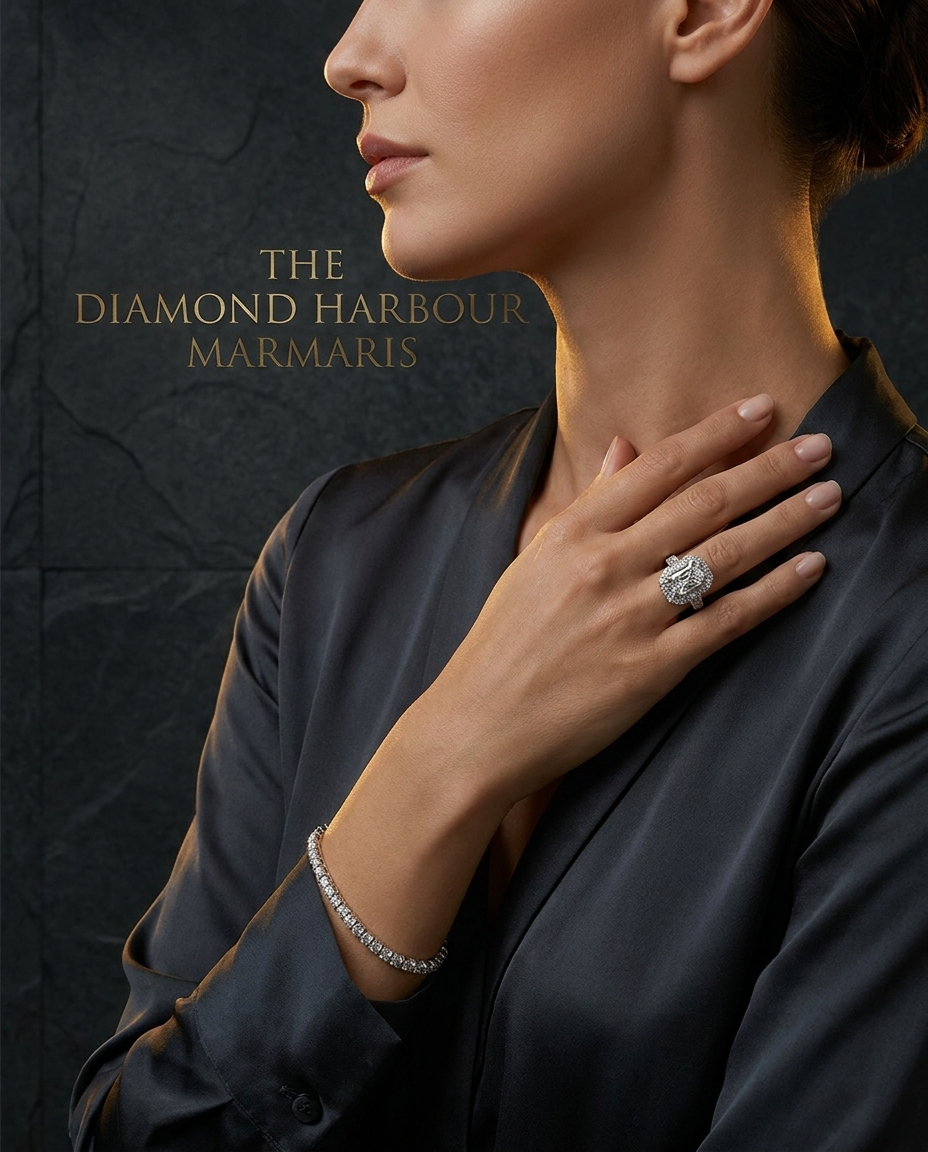 Custom diamond ring and tennis bracelet — The Diamond Harbour, Marmaris