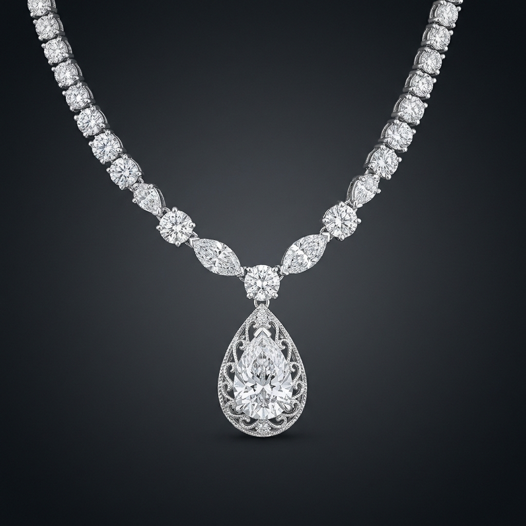 Diamond Tennis Necklace — Necklaces · The Diamond Harbour Marmaris