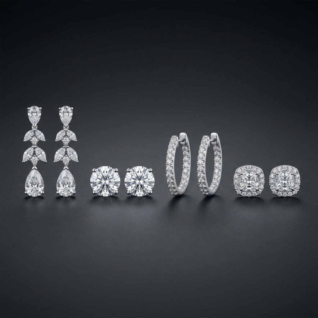 Cascade Drop Earrings — Earrings · The Diamond Harbour Marmaris