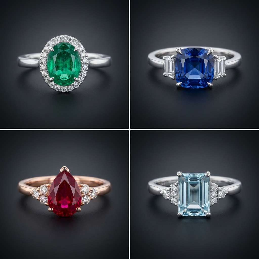 Aquamarine Cocktail Ring — Natural Stones · The Diamond Harbour Marmaris