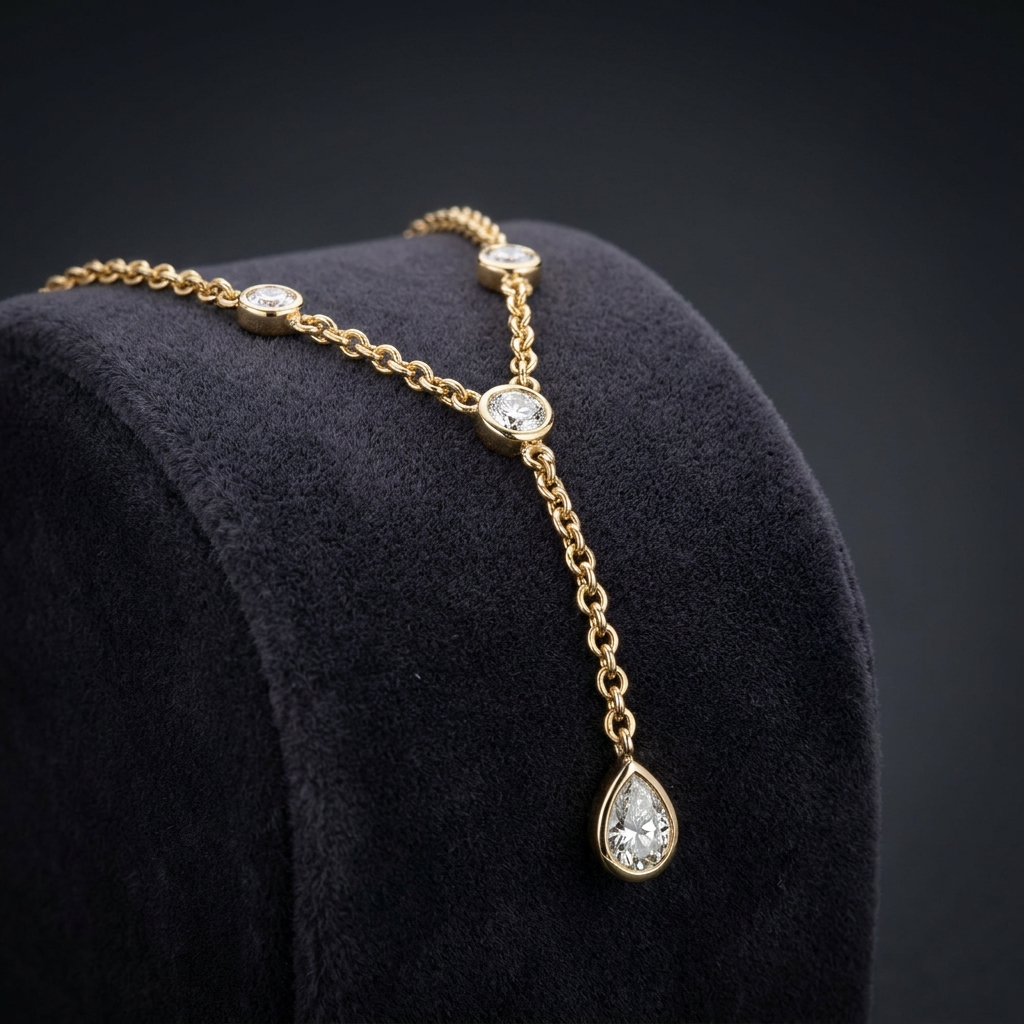 Diamond Lariat Necklace — Necklaces · The Diamond Harbour Marmaris