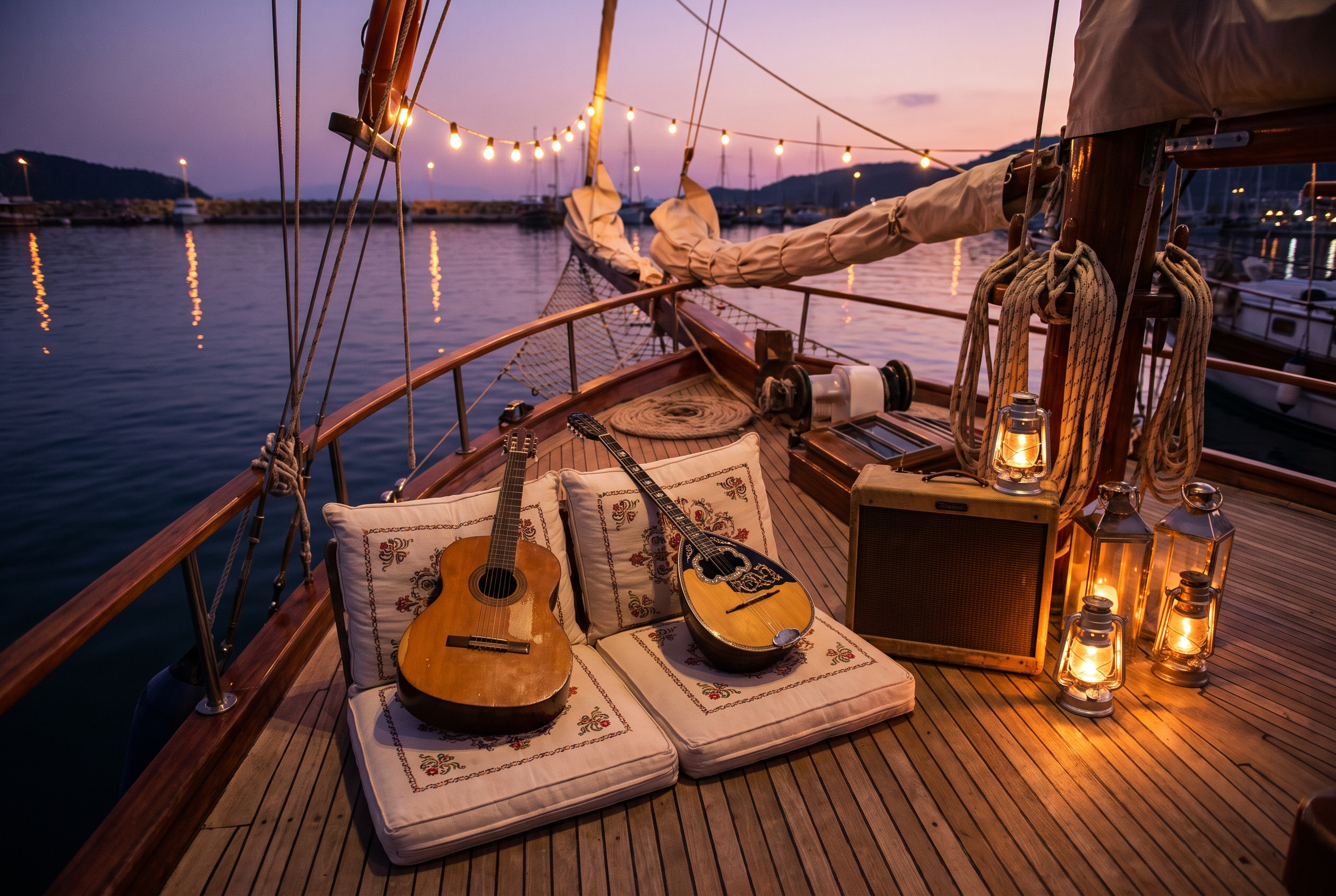 Live music on deck