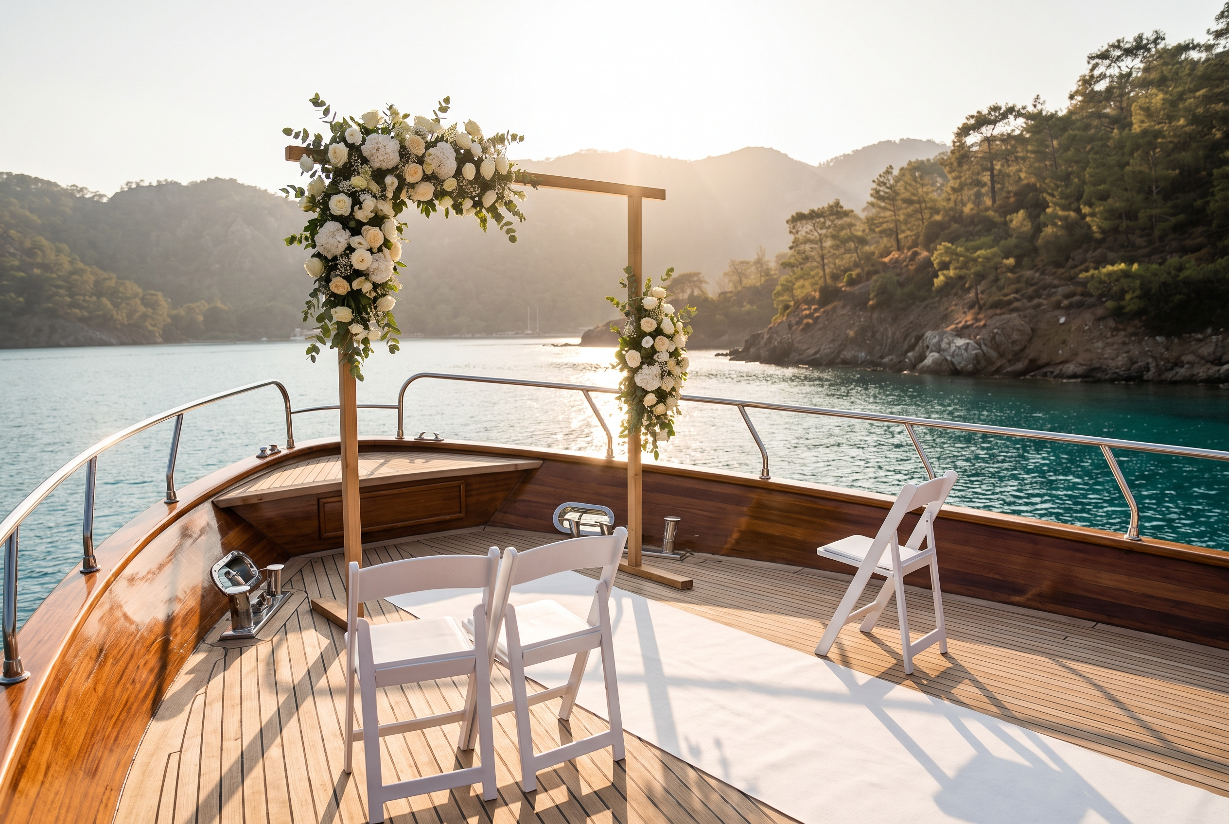 Wedding & vow renewal at sea