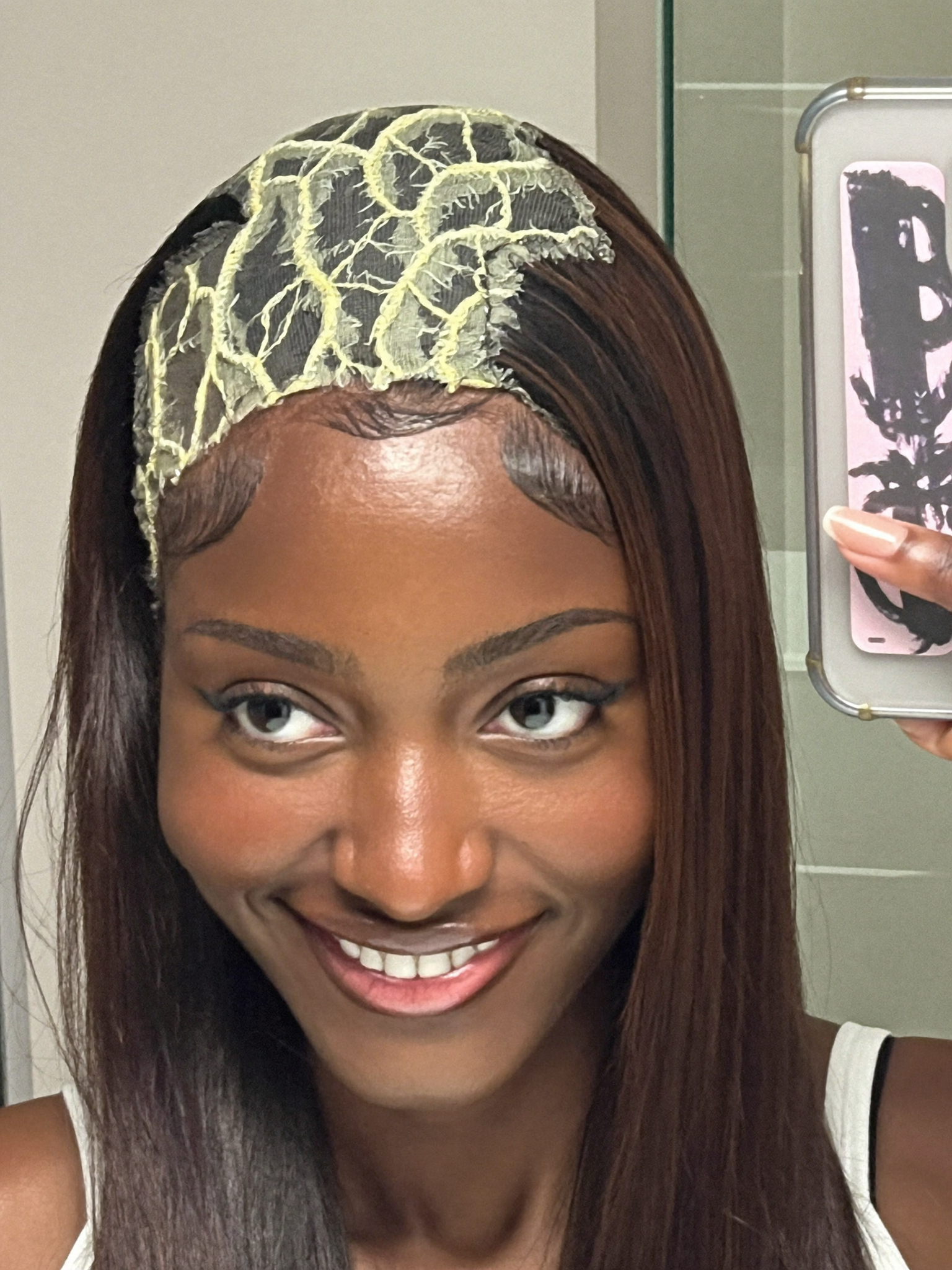 Freshly installed HD lace frontal