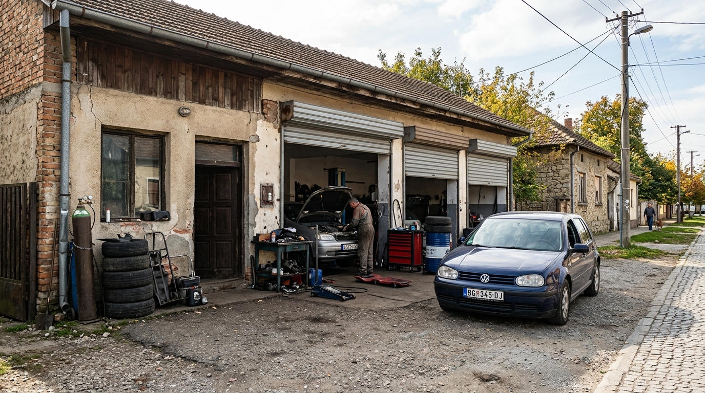 Auto servis eksterijer