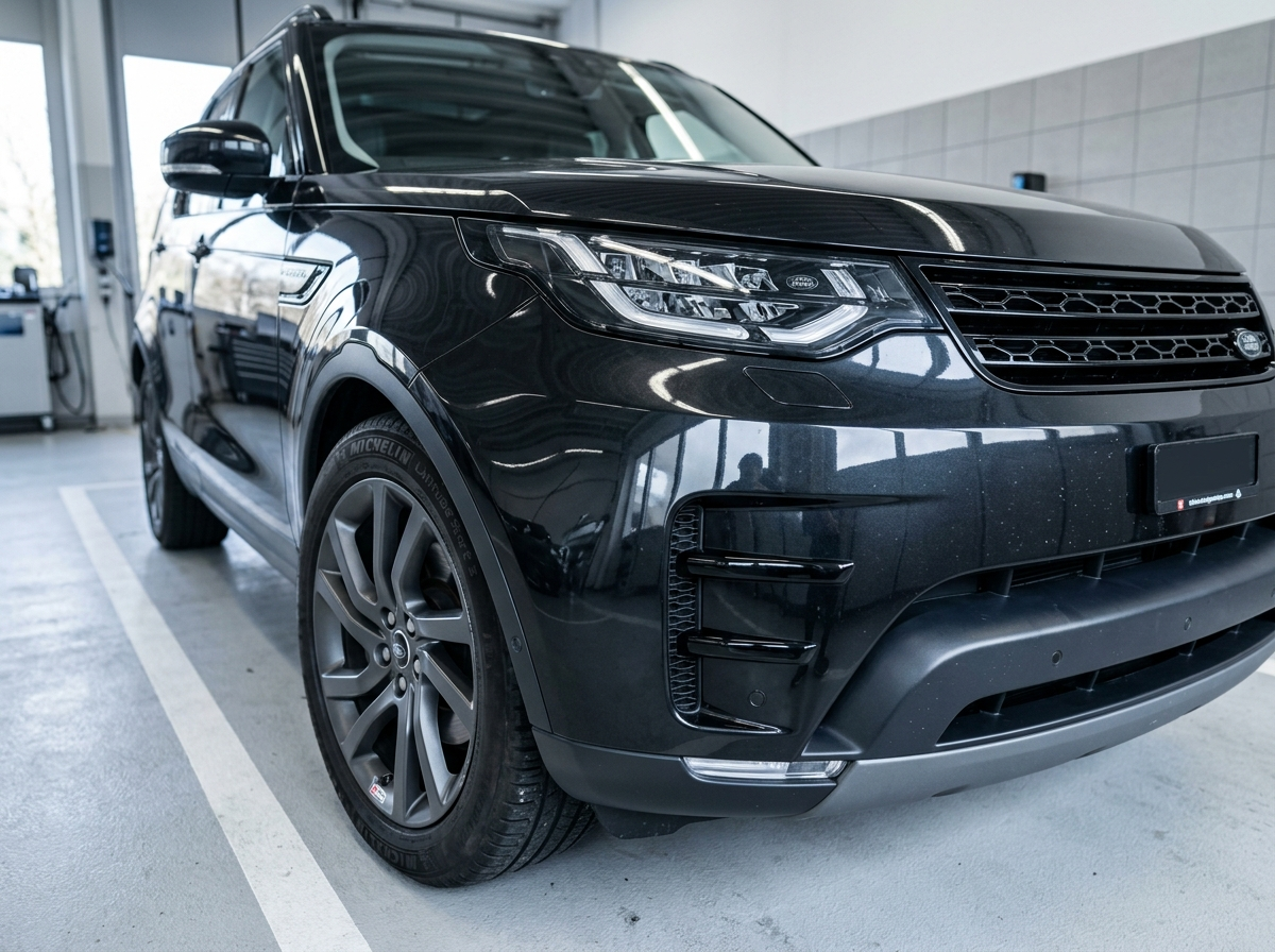 Detalj Land Rover Discovery - prednjih svetla i karoserije