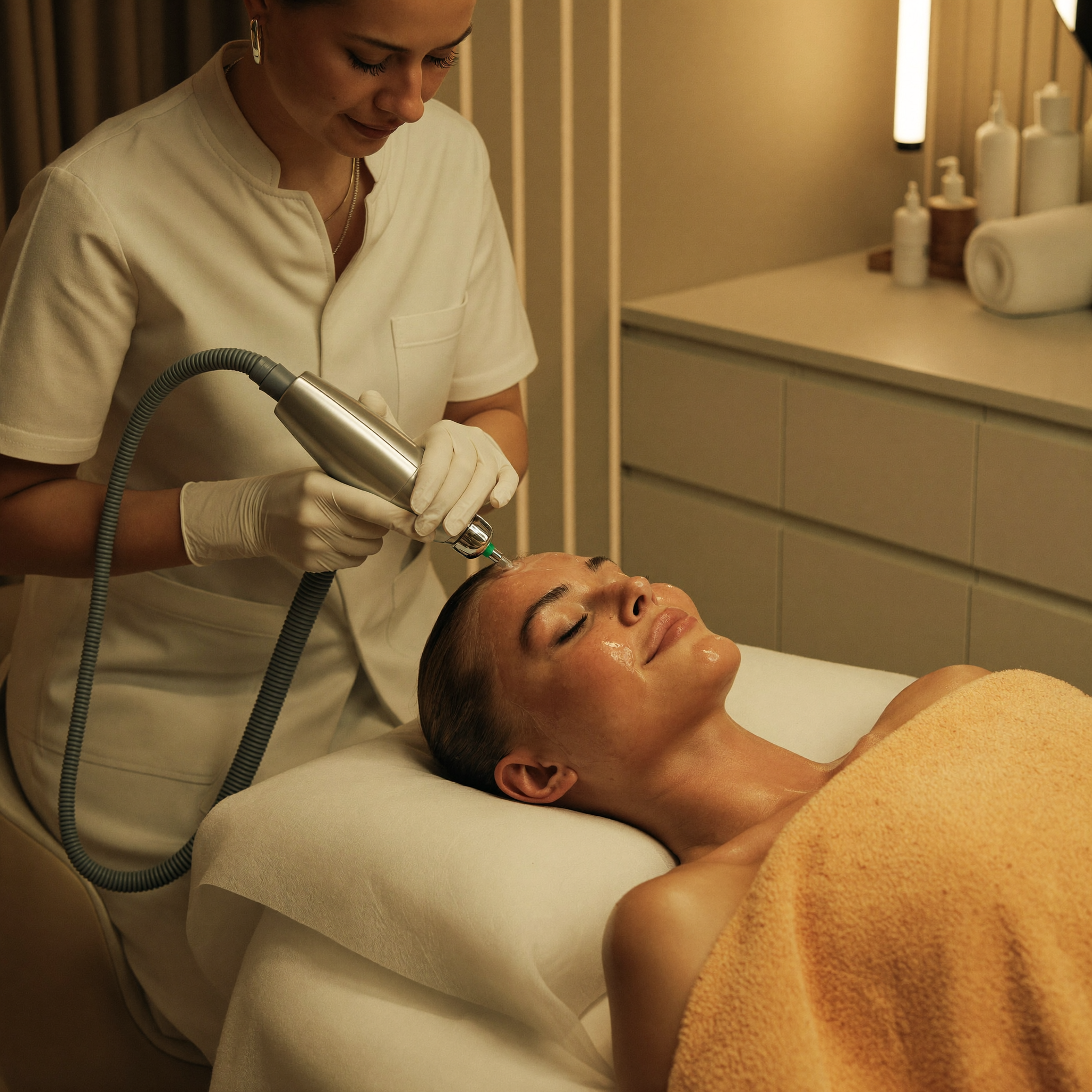 Soin Hydrafacial en cabine chez Ōskin Vincennes