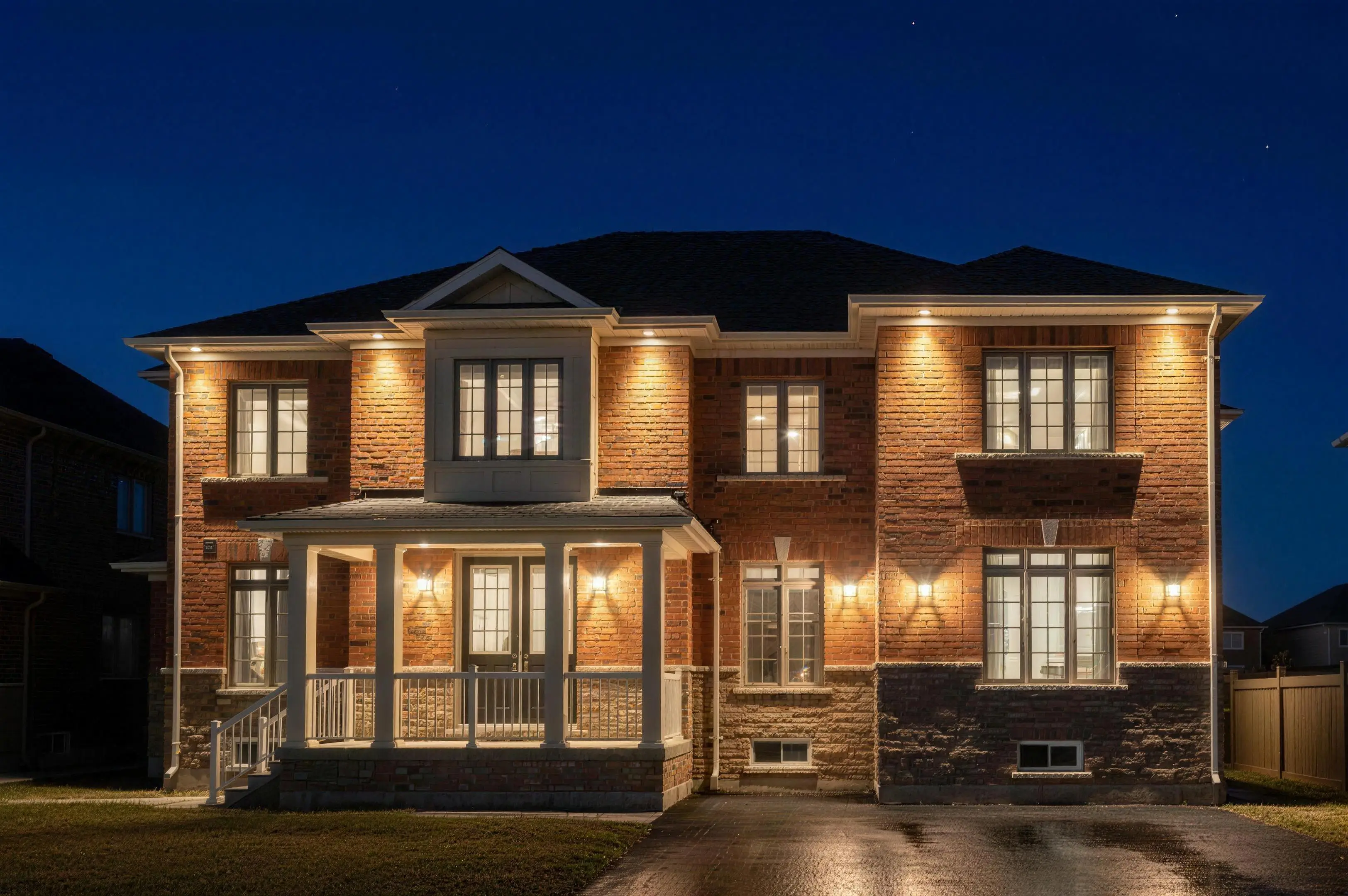 33 Dunley Cres detached home in Brampton at twilight — sold at full asking price by Jatin Dua