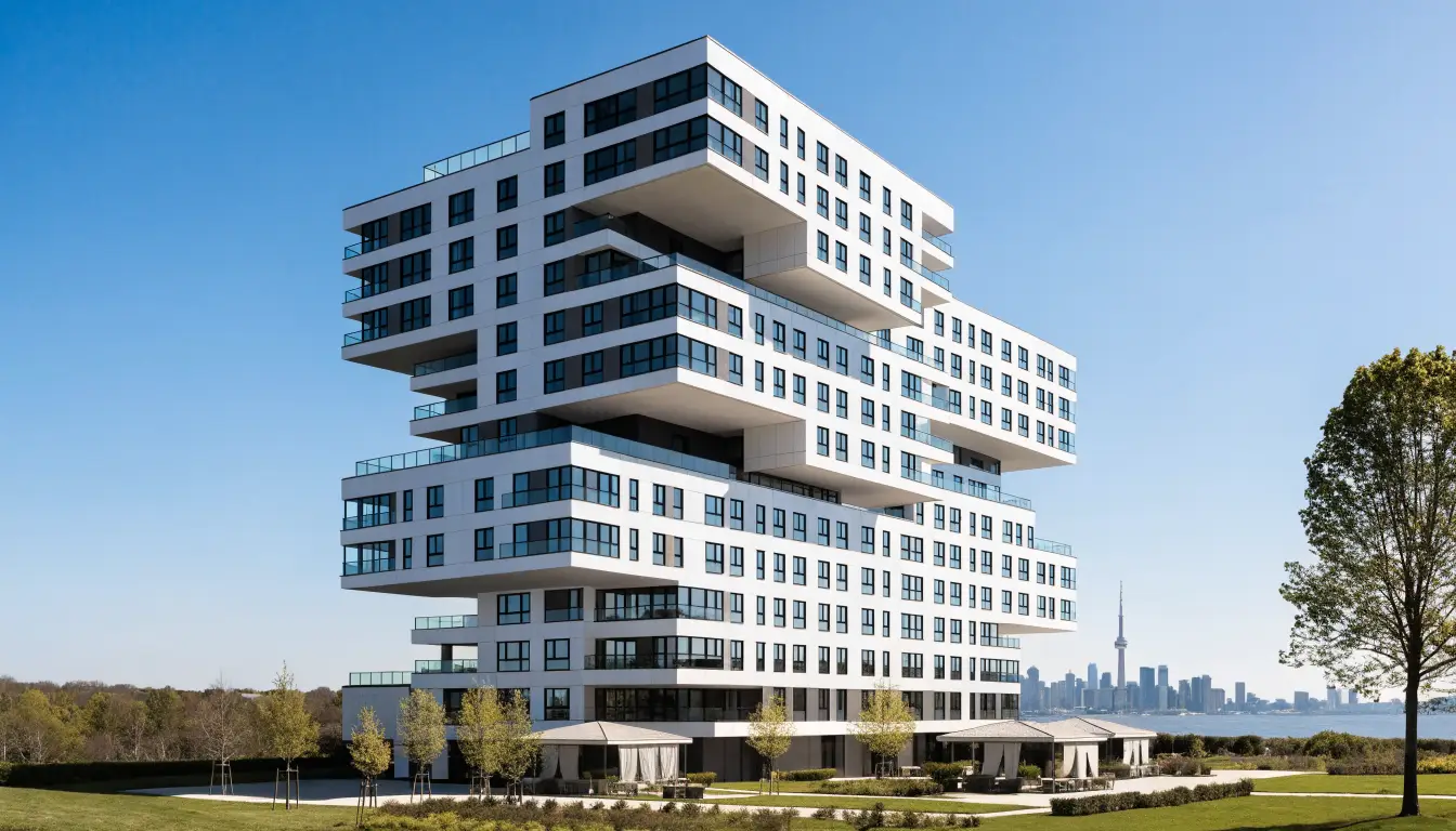Qube Condos, a boutique eight-storey condominium at 760 The Queensway in Etobicoke