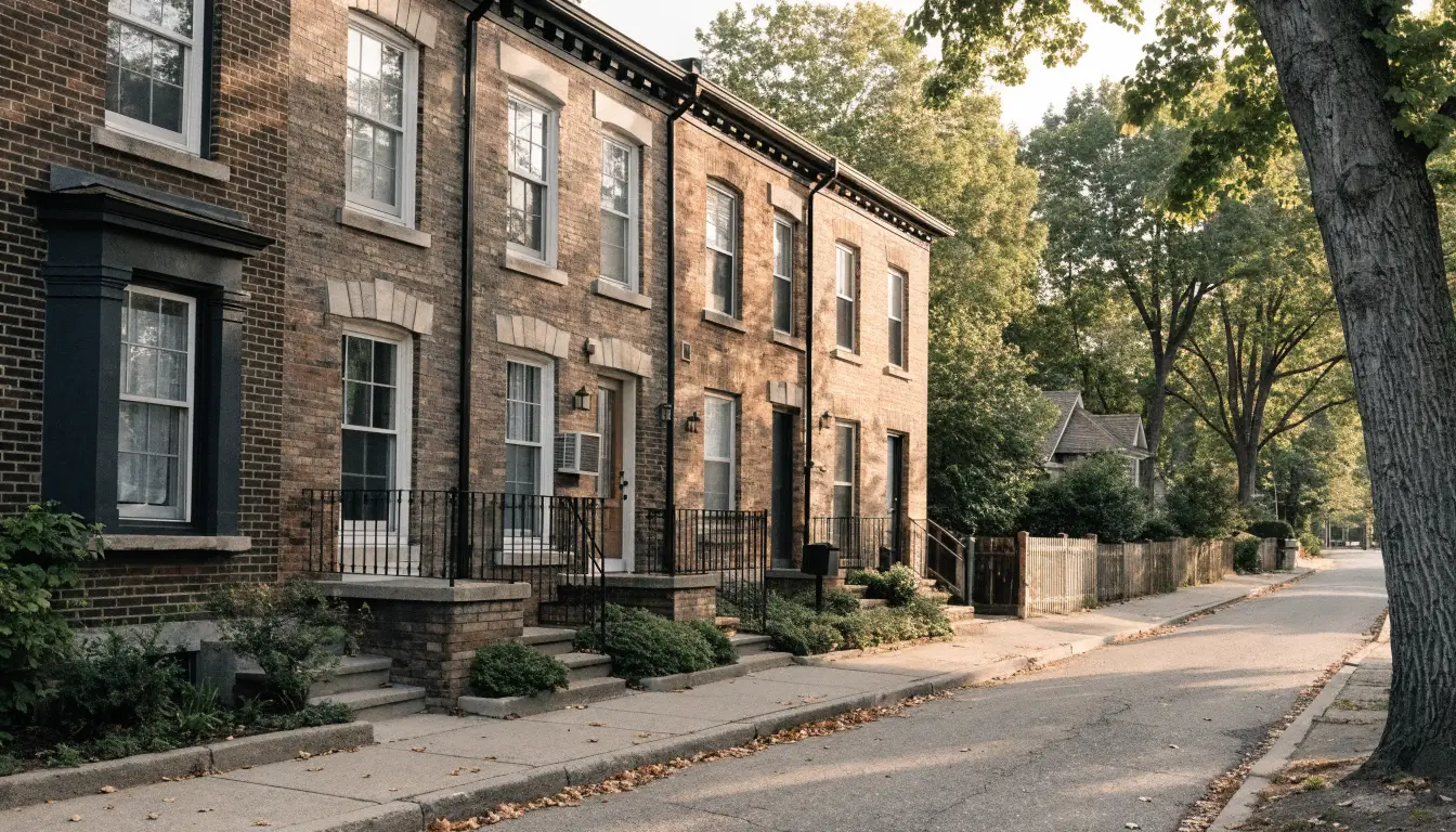 Two-storey stacked townhomes at 694 to 700 The Queensway in Etobicoke, Toronto