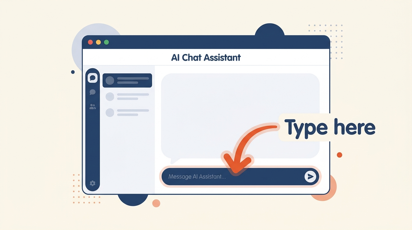 ChatGPT interface showing where you type